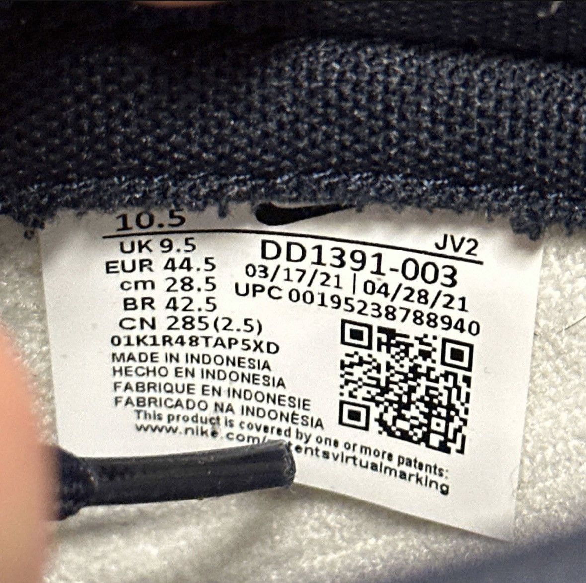 Nike Size 10.5 - Nike Dunk Low Georgetown - DD1391-003 Size US 10.5 / EU 43-44 - 6 Thumbnail