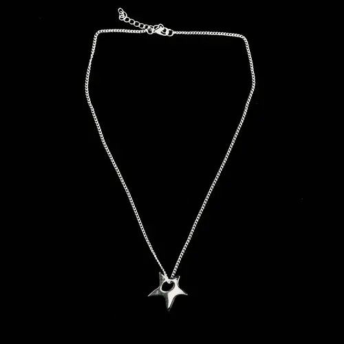VIBE Chain Star Necklace Y2K Pop Punk Grunge Size ONE SIZE - 6 Thumbnail
