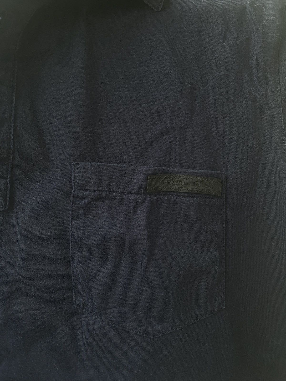 Prada Prada luxury with small mini logo on pocket shirt Size US S / EU 44-46 / 1 - 5 Thumbnail