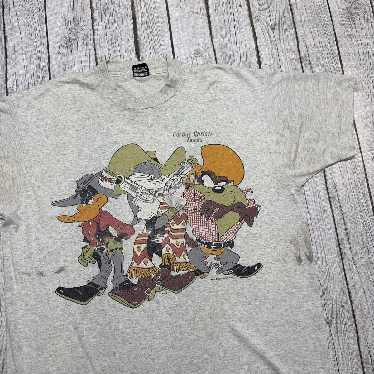 Fruit Of The Loom × Vintage × Warner Bros Vintage Looney Tunes tee Size US XL / EU 56 / 4 - 3 Thumbnail