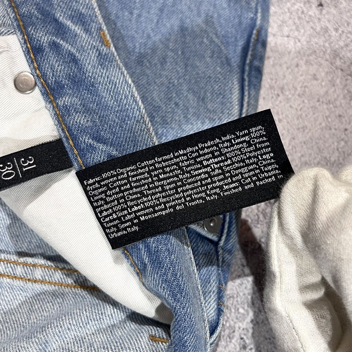 Asket NEW Asket Washed Denim Jeans Made in Italy Size 31 / 30 Size US 31 - 11 Thumbnail