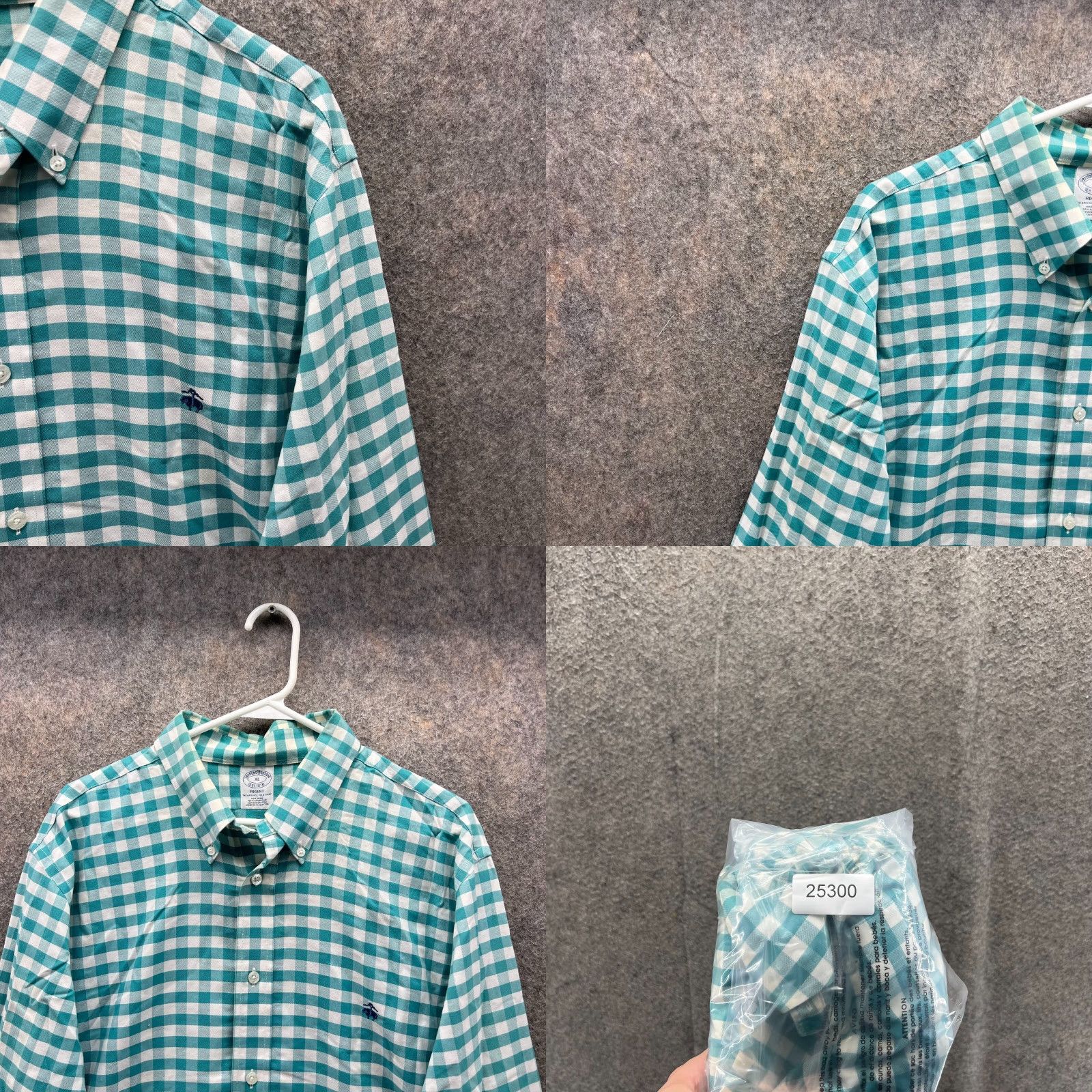 Brooks Brothers VINTAGE Brooks Brothers Shirt Men XL Blue Check American Supima Cotton Regent Size US XL / EU 56 / 4 - 8 Thumbnail