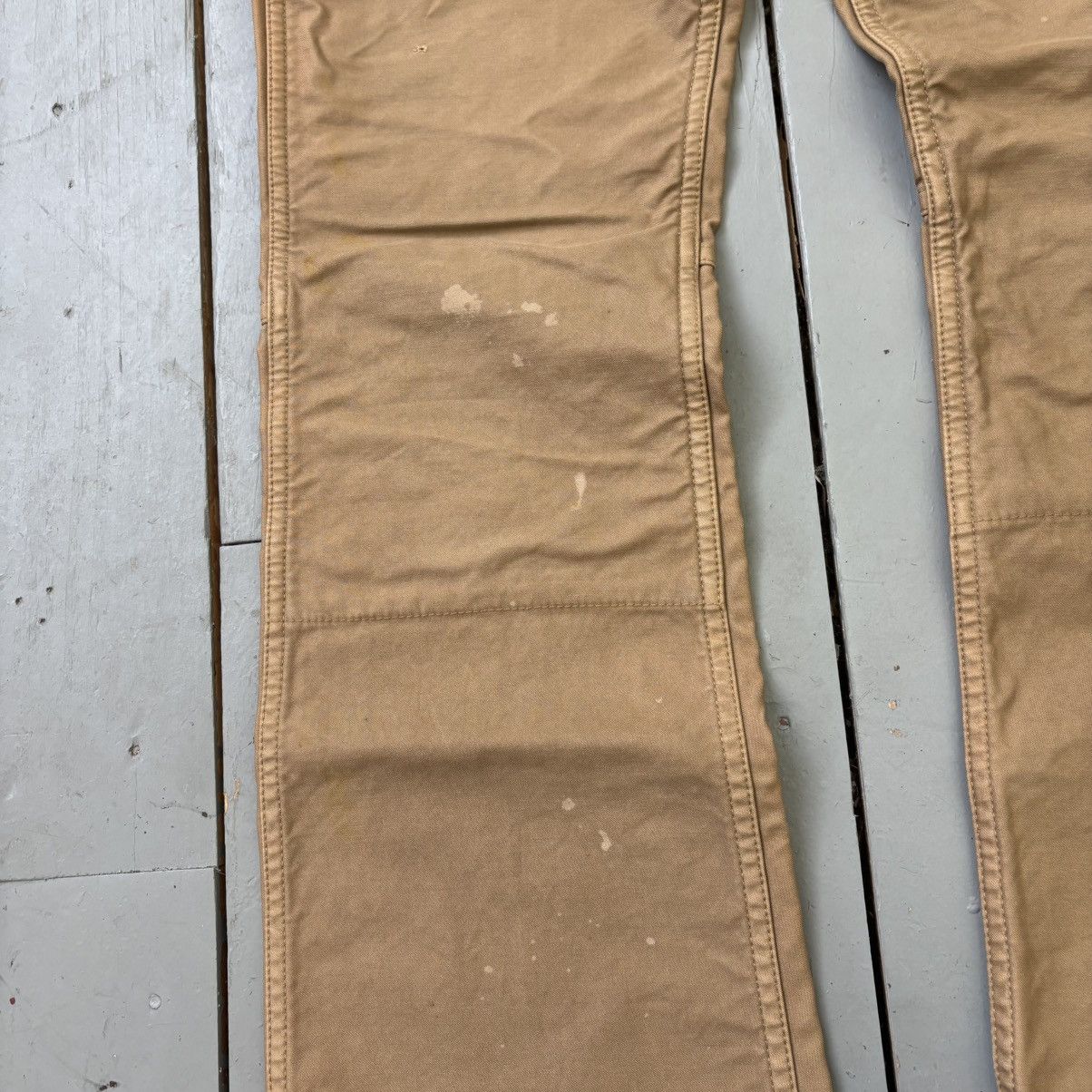 Isamu Katayama Backlash Leather Repair Bootcut Pants Size US 31 - 3 Thumbnail