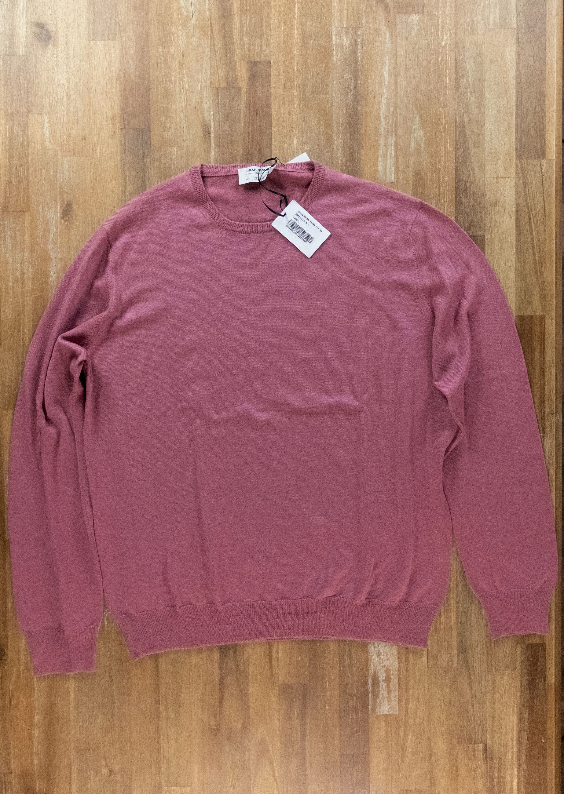 Gran Sasso GRAN SASSO for Fedele pink crewneck wool sweater 3XL Size US XXL / EU 58 / 5 - 1 Thumbnail