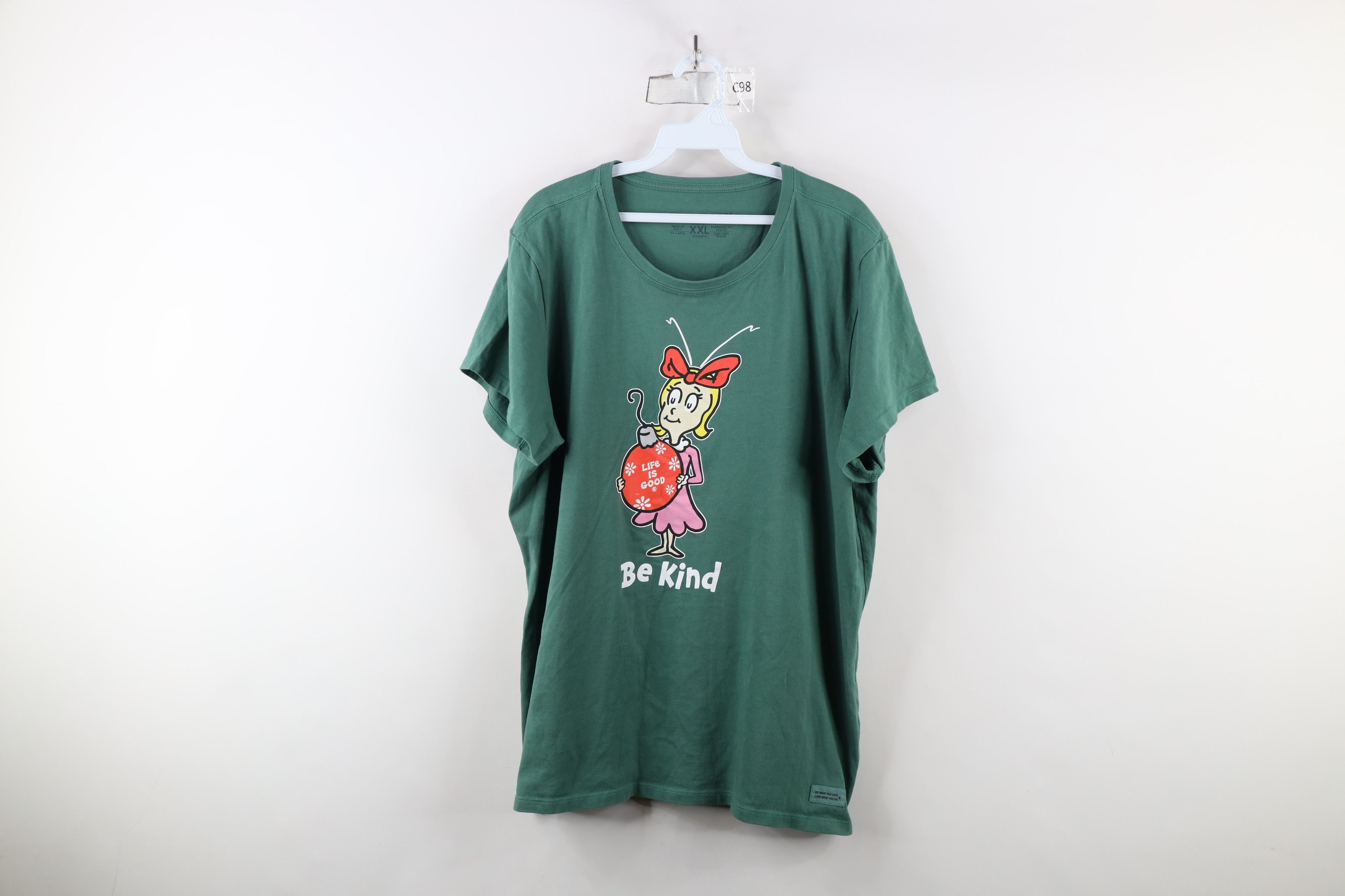 Life is Good × Vintage Life Is Good Dr Seuss The Grinch Cindy Lou Be Kind T-Shirt Size XXL / US 16-18 / IT 52-54 - 1 Thumbnail