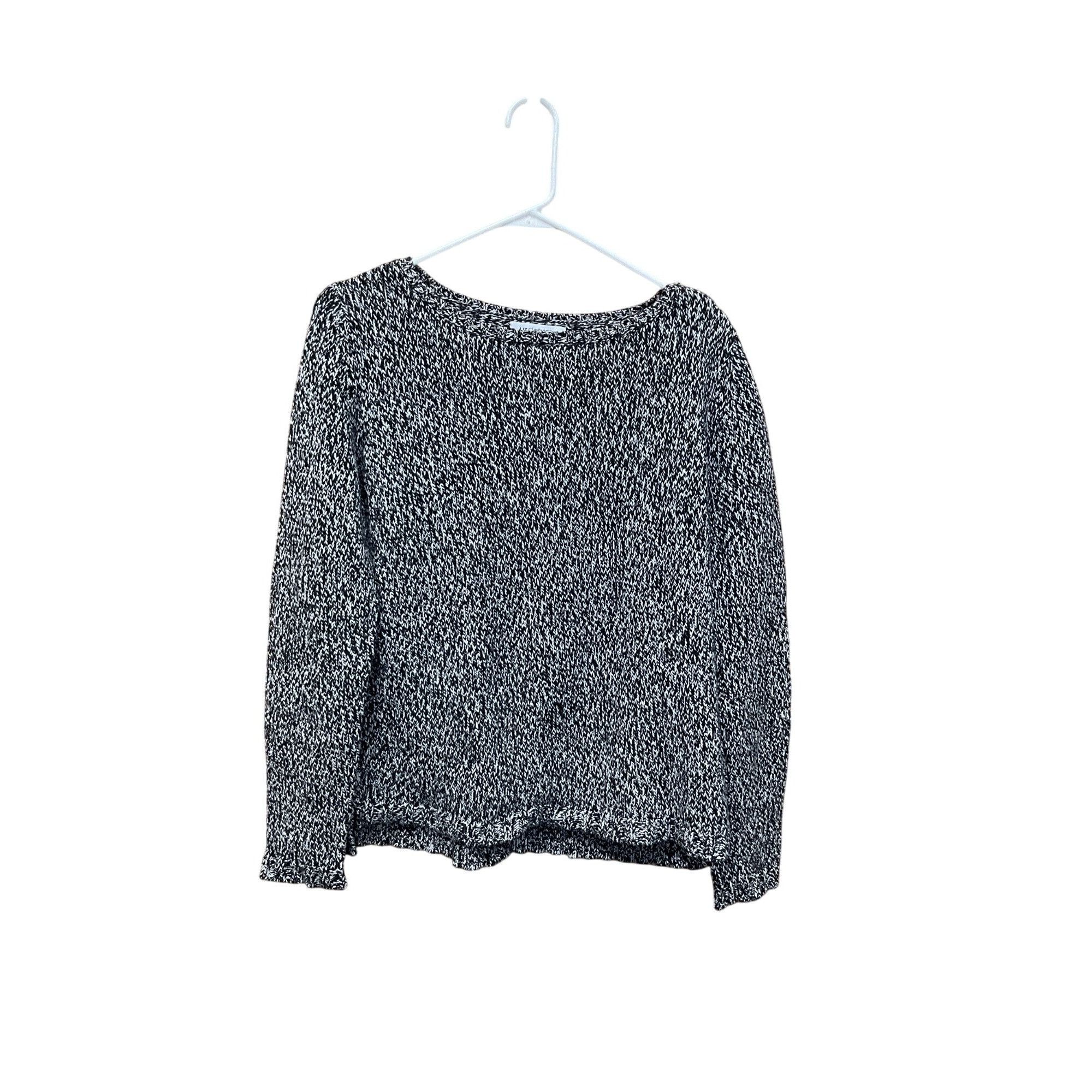 Liz Claiborne Liz Claiborne Black & White Knit Sweater XL Cotton Blend Wom Size XL / US 12-14 / IT 48-50 - 1 Thumbnail
