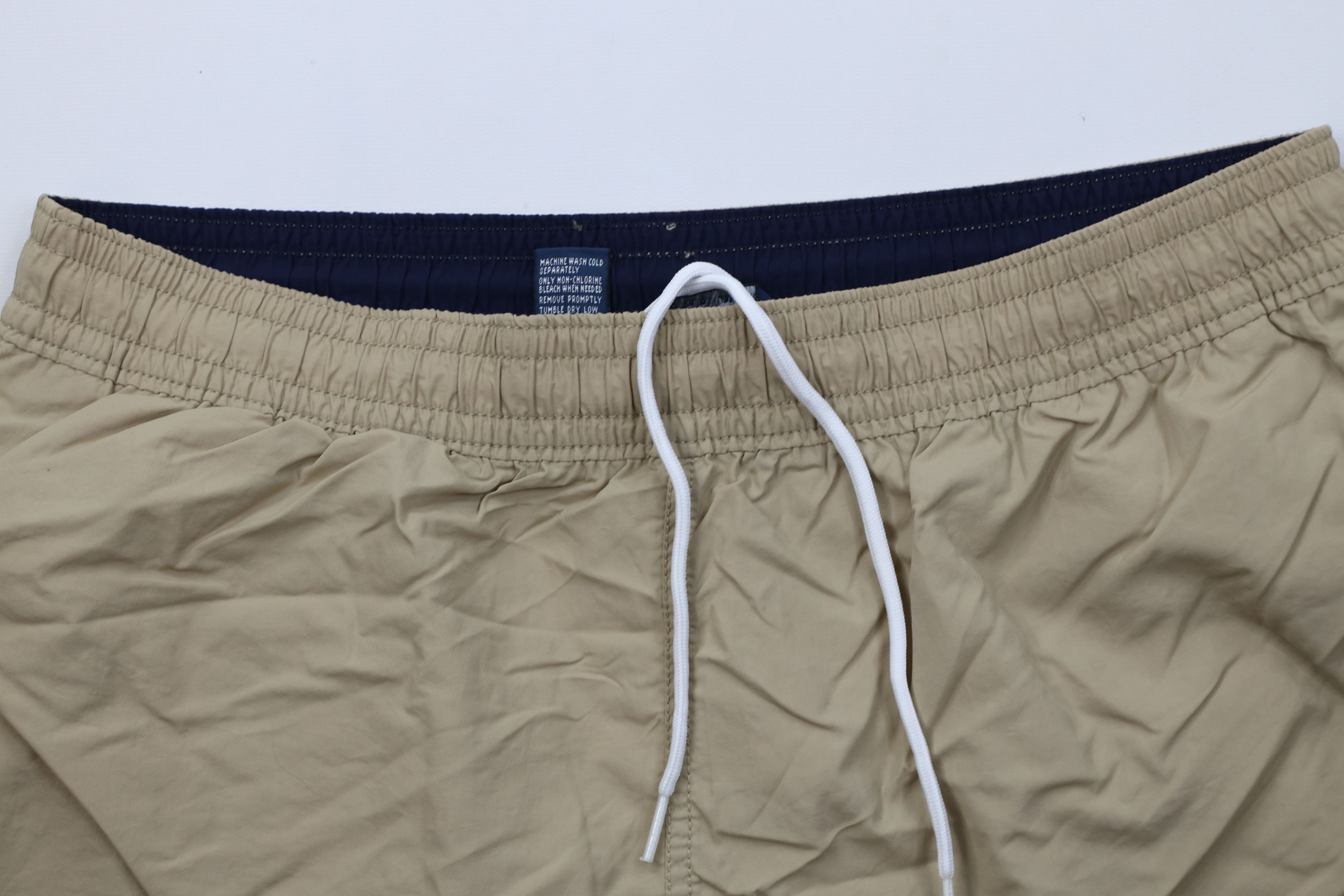 Ralph Lauren Vintage 90s Ralph Lauren Above Knee Shorts Swim Trunks Beige Size US 36 / EU 52 - 2 Thumbnail