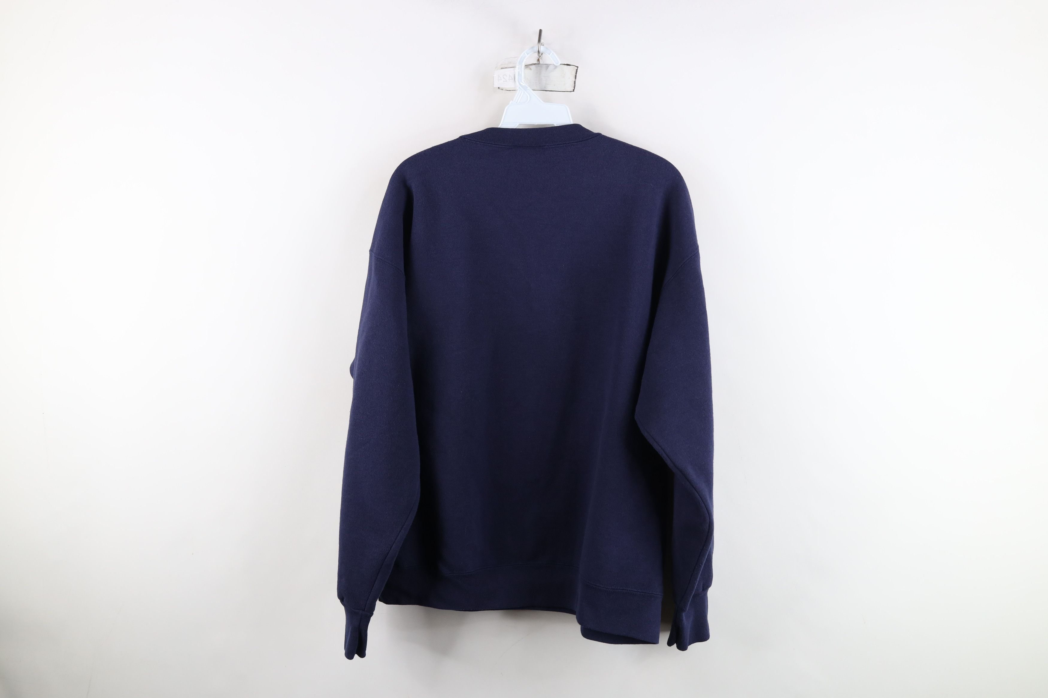 Vintage Vintage 90s University of Michigan Football Sweatshirt Blue Size US L / EU 52-54 / 3 - 8 Thumbnail