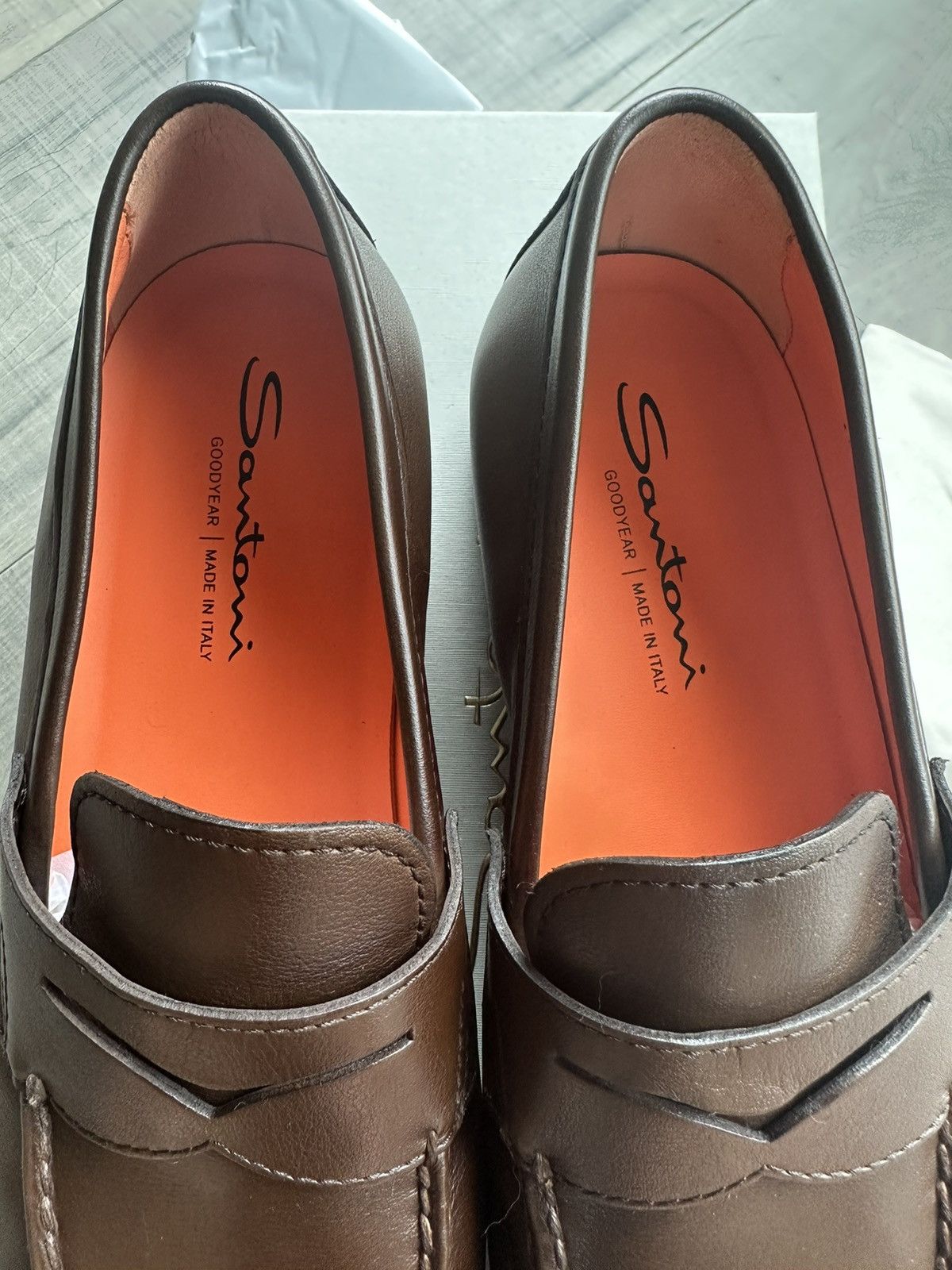 Santoni Santoni Medium Brown Loafer Size US 10 / EU 43 - 2 Thumbnail