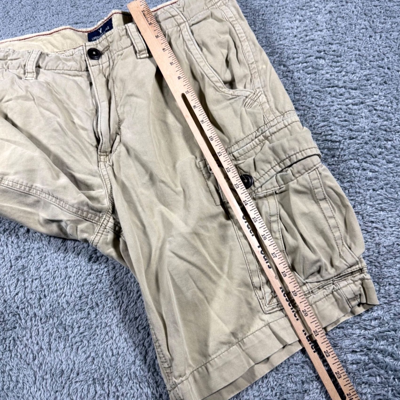 American Eagle Outfitters American Eagle Cargo Shorts Mens 34 Tan Khaki Classic Fit Cotton 10 Inch Size US 34 / EU 50 - 7 Thumbnail