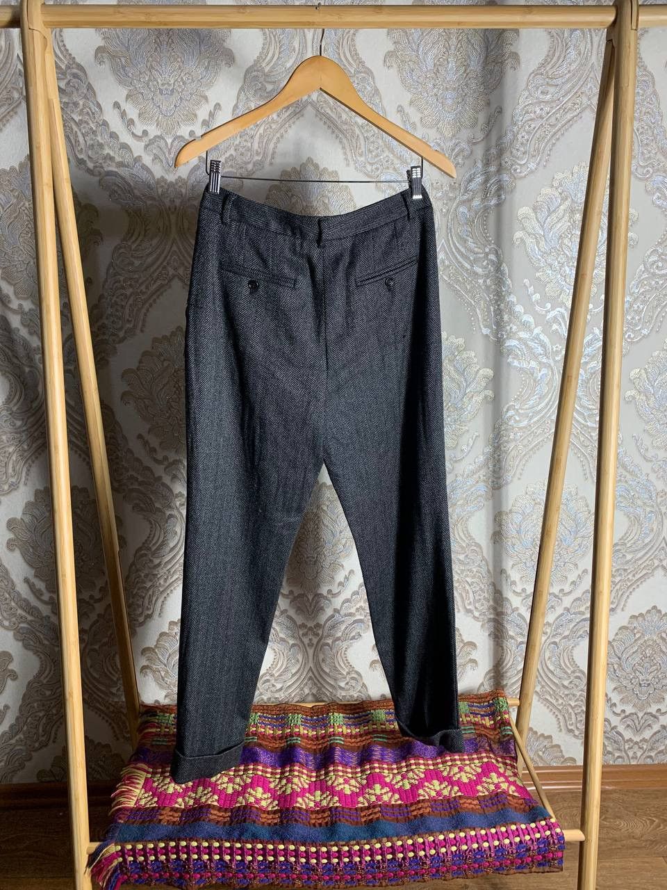 Dolce & Gabbana × Vintage VERY RARE DOLCE & GABBANA WOOL DESIGNER SUIT PANTS FASHION Size 30" / US 8 / IT 44 - 7 Thumbnail