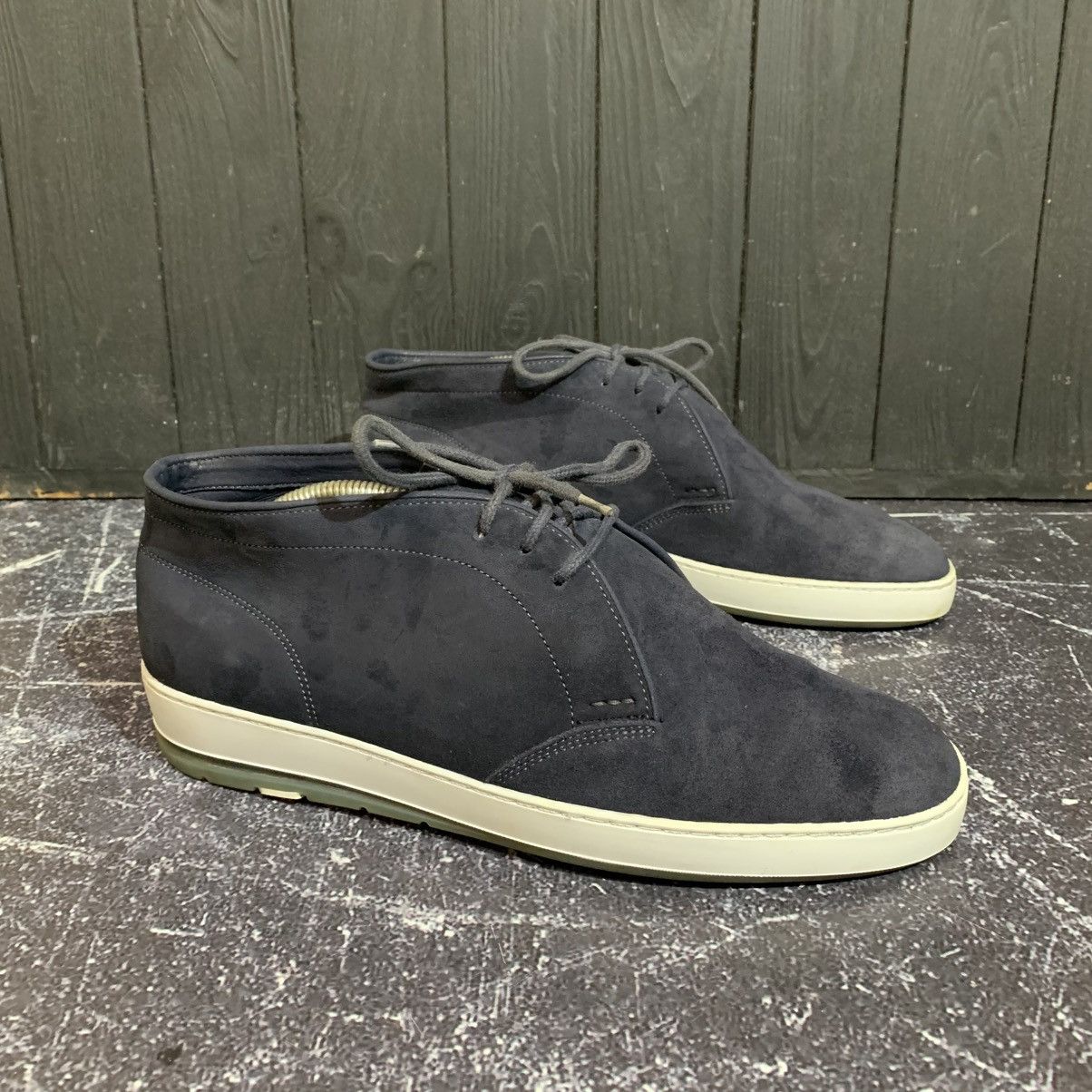 Heschung HESCHUNG Men’s Suede Ankle Sneakers Size 41 EU Size US 8 / EU 41 - 2 Thumbnail