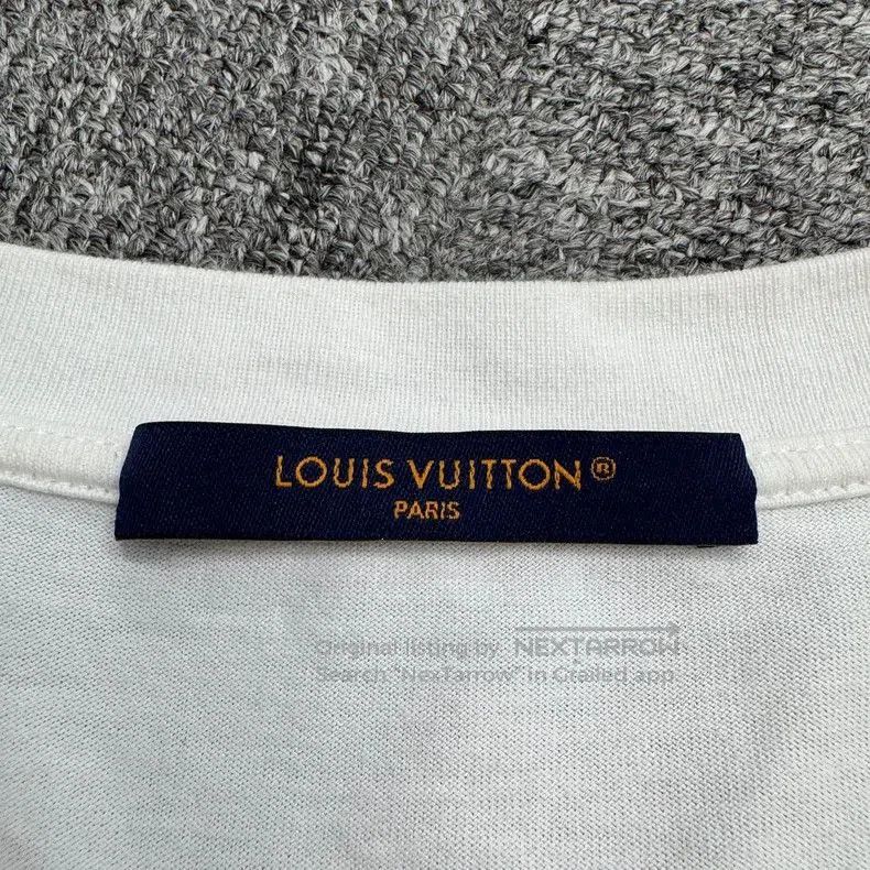 Louis Vuitton Louis Vuitton Denim Embroidered T-Shirt. Size US L / EU 52-54 / 3 - 3 Thumbnail