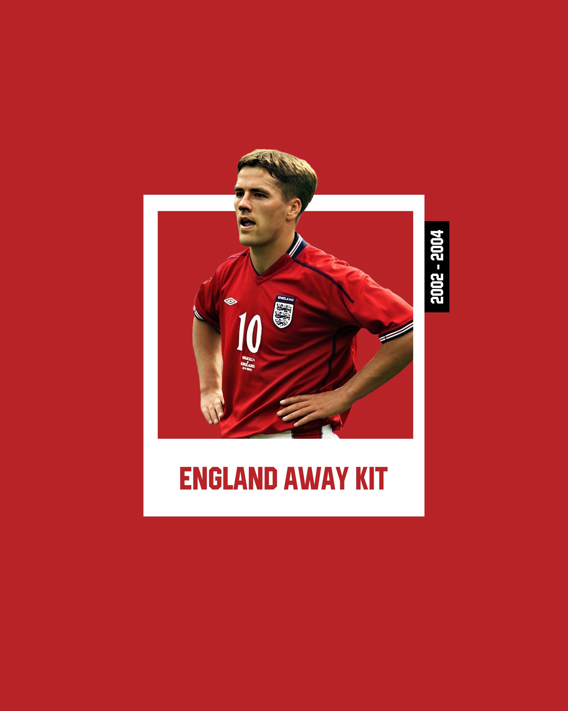 Umbro England Away Kit 2002 2003 2004 Size US XL / EU 56 / 4 - 7 Thumbnail