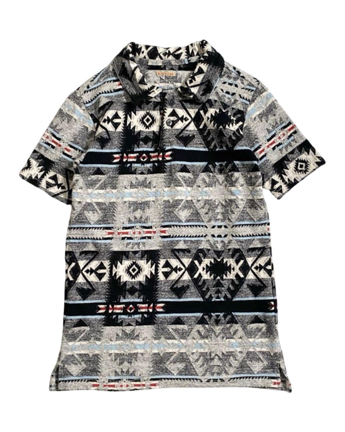 Kapital Native American Style Cotton Polo T-Shirt Size US S / EU 44-46 / 1 - 1 Thumbnail