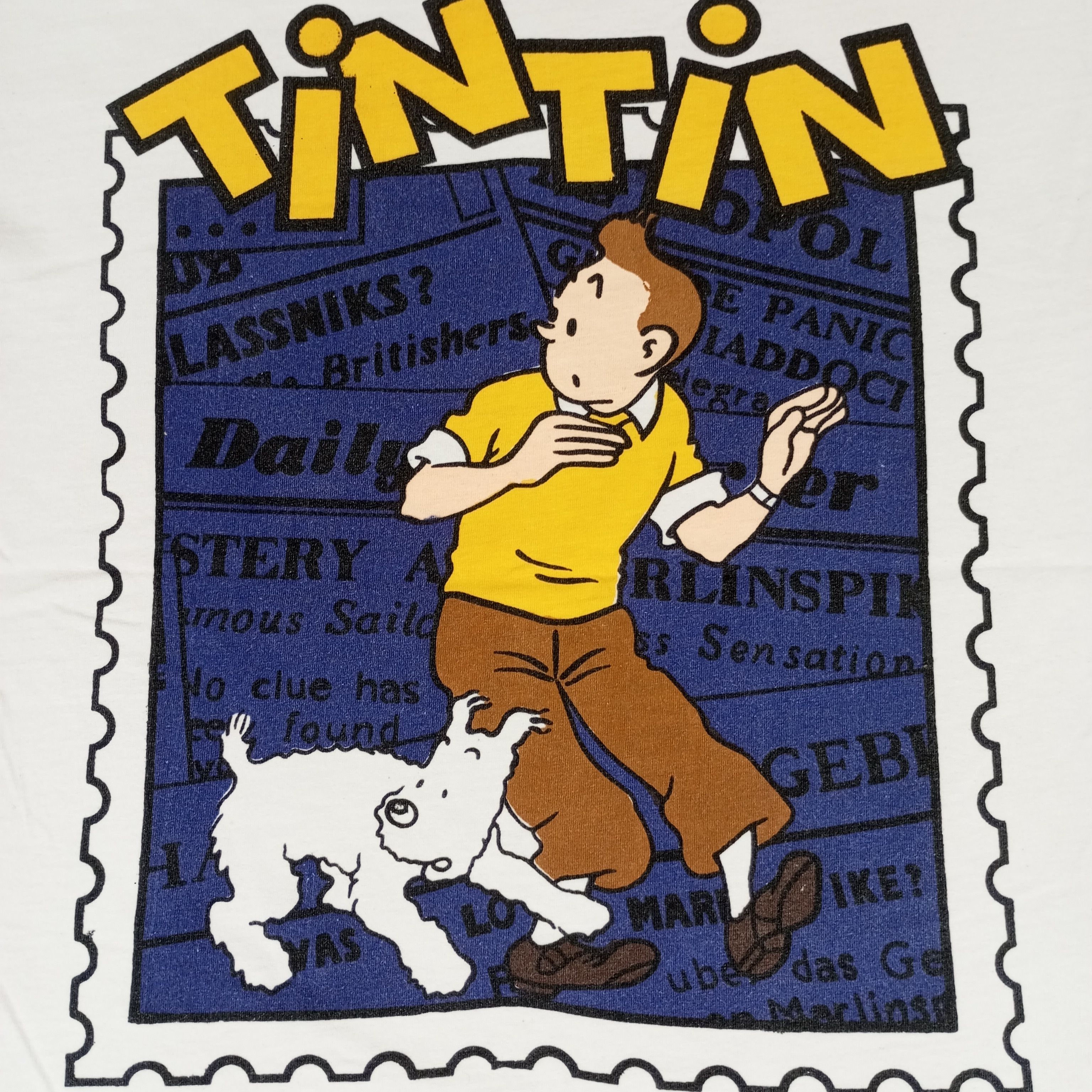 Other Adventure Of Tintin Cartoon Tshirt Size US M / EU 48-50 / 2 - 2 Thumbnail