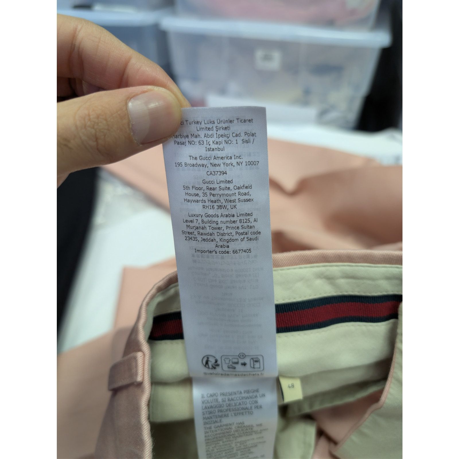 Gucci o1rshd1 Military Cotton Drill Treated Loose Pant in Pink Size US 32 / EU 48 - 19 Thumbnail