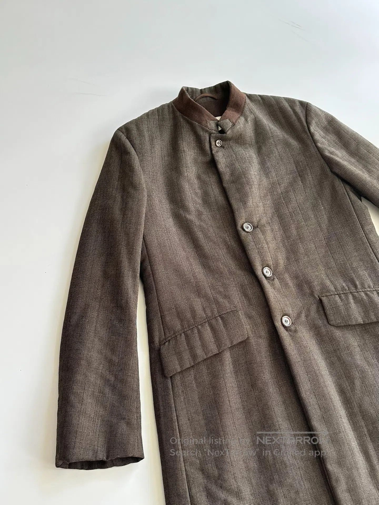 Dries Van Noten DRIES VAN NOTEN Leica-style collarless coat| Size US S / EU 44-46 / 1 - 3 Thumbnail