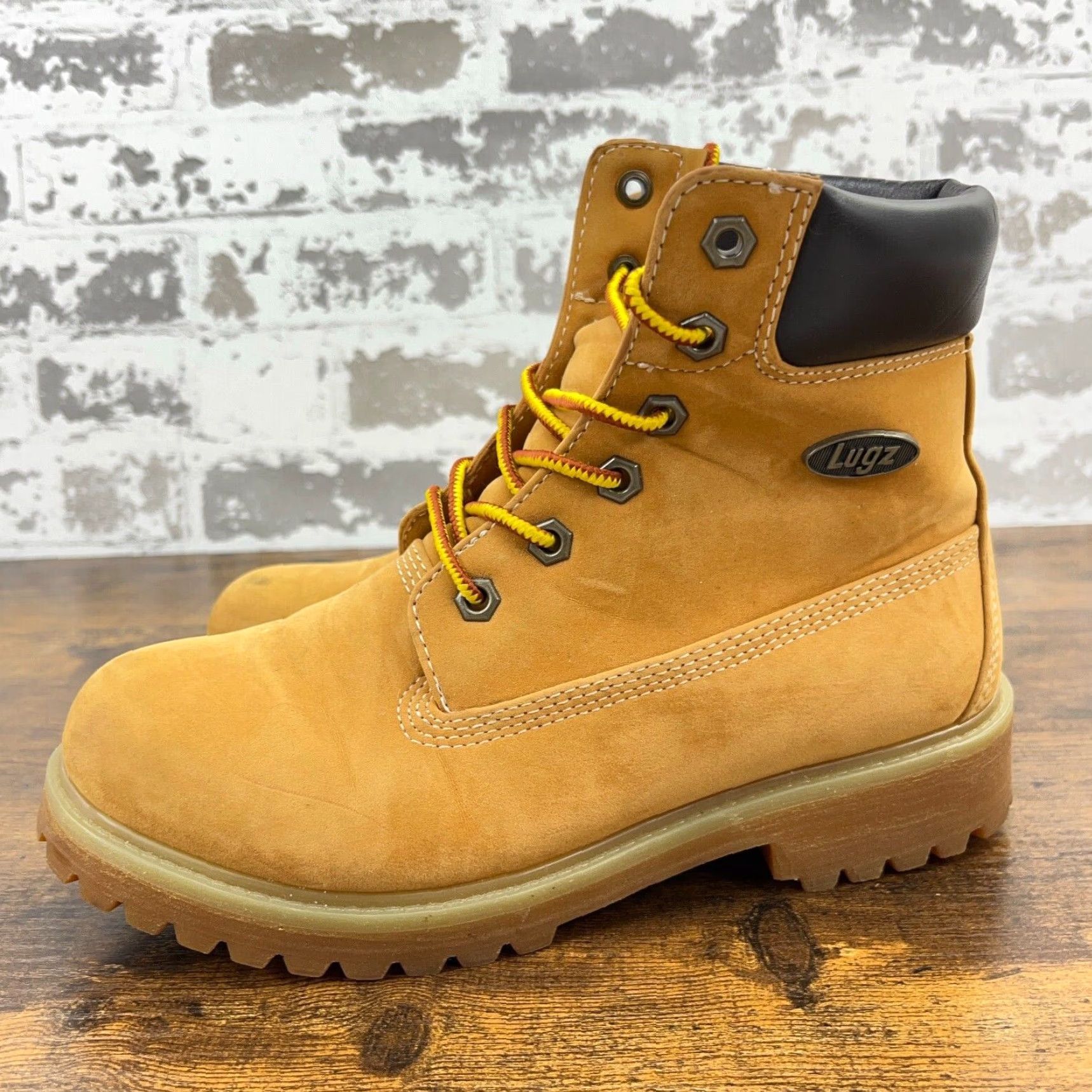 Lugz LUGZ Convoy Lace Up Boots Women 6.5 Wheat Brown Workwear Casual Ankle Boot Size 6.5 Brown Womens Size US 6.5 / IT 36.5 - 4 Thumbnail