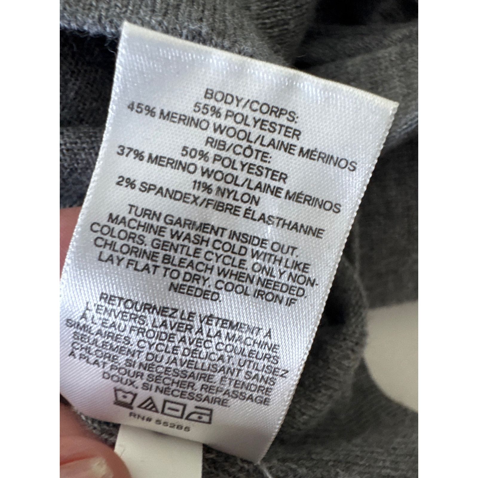 Express EXPRESS Set of (2) Merino Wool Blend Sweaters Black Gray M Size US M / EU 48-50 / 2 - 8 Thumbnail