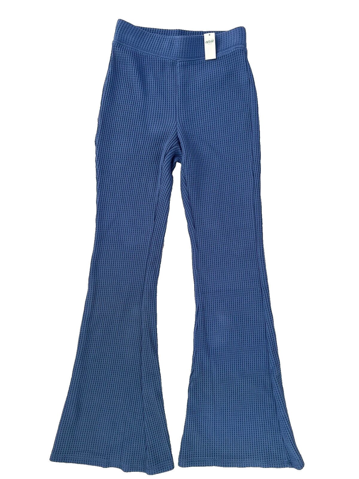 Other Aerie Waffle Knit Flare Pants Blue ( XS ) Size 24" / US 00 / IT 34 - 3 Thumbnail