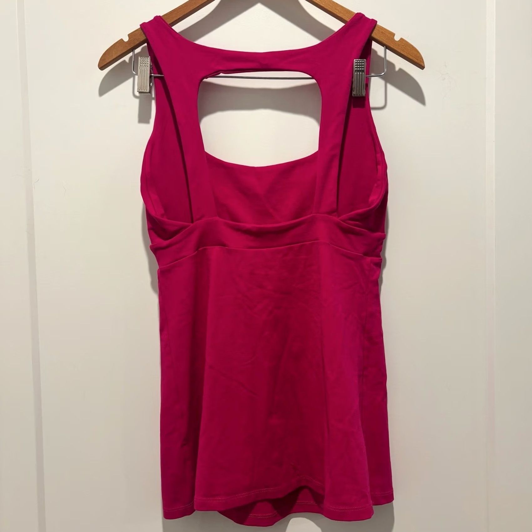 Susana Monaco Susana Monaco Tank Top Size M Pink Womens Supplex Lycra Cutout Back Made in USA Size M / US 6-8 / IT 42-44 - 5 Thumbnail