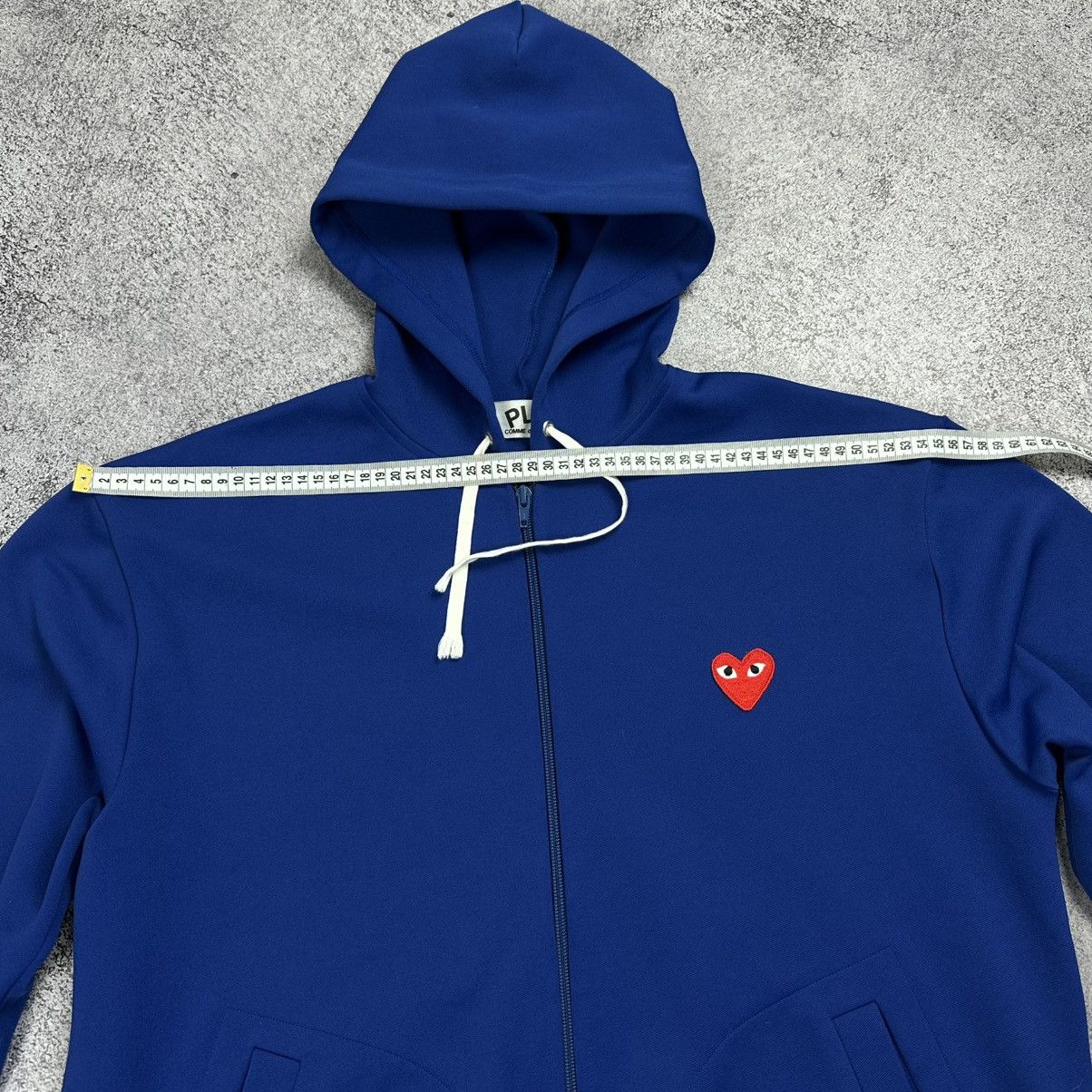Comme des Garcons Play Comme Des Garcons Blue Polyester Hoodie Zip Japan Sz XL Size US XL / EU 56 / 4 - 9 Thumbnail