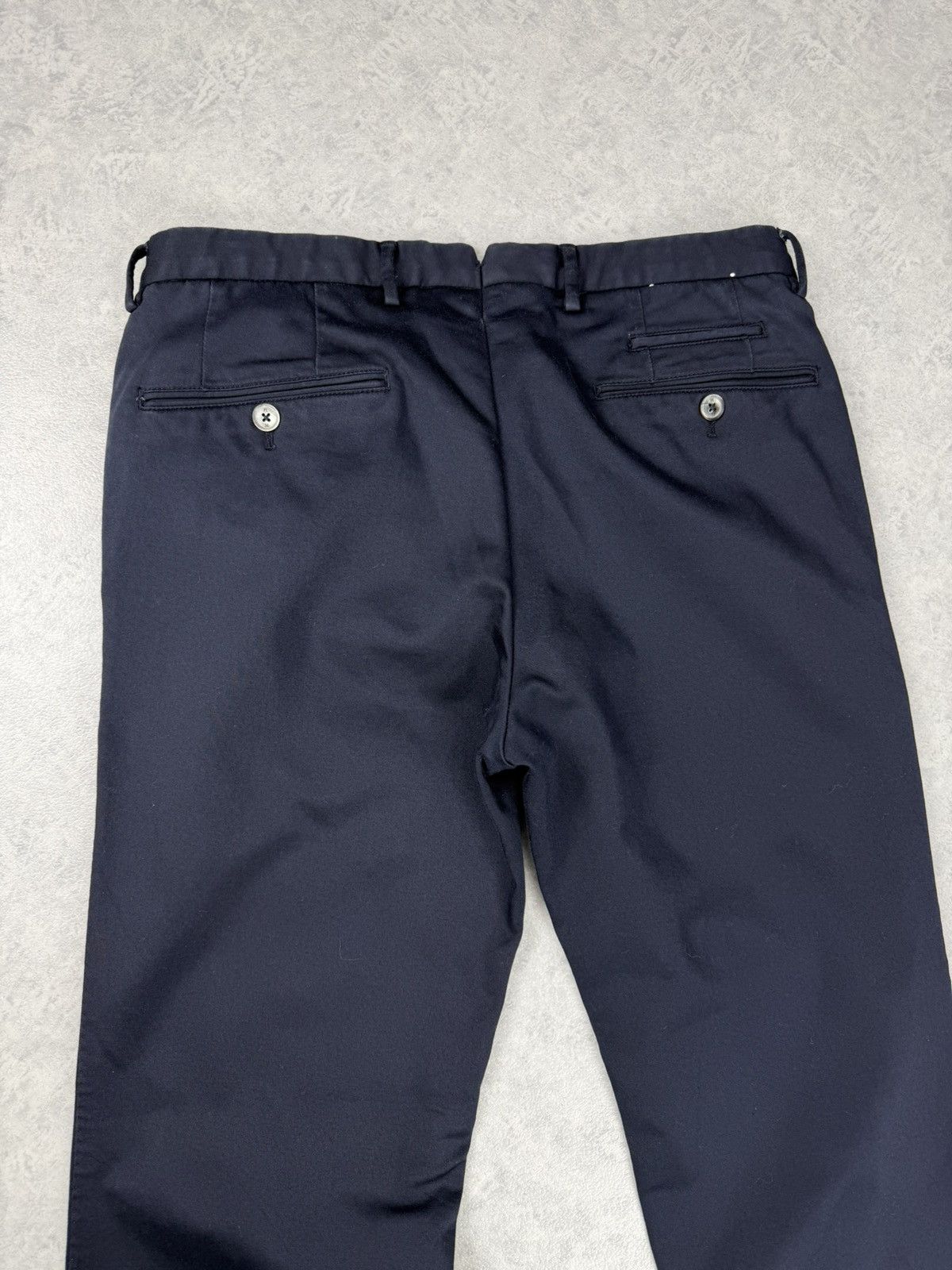 PT Torino PT Torino Superslim Fit Stretch Chino Pants Navy Blue 46 Size US 31 - 11 Thumbnail