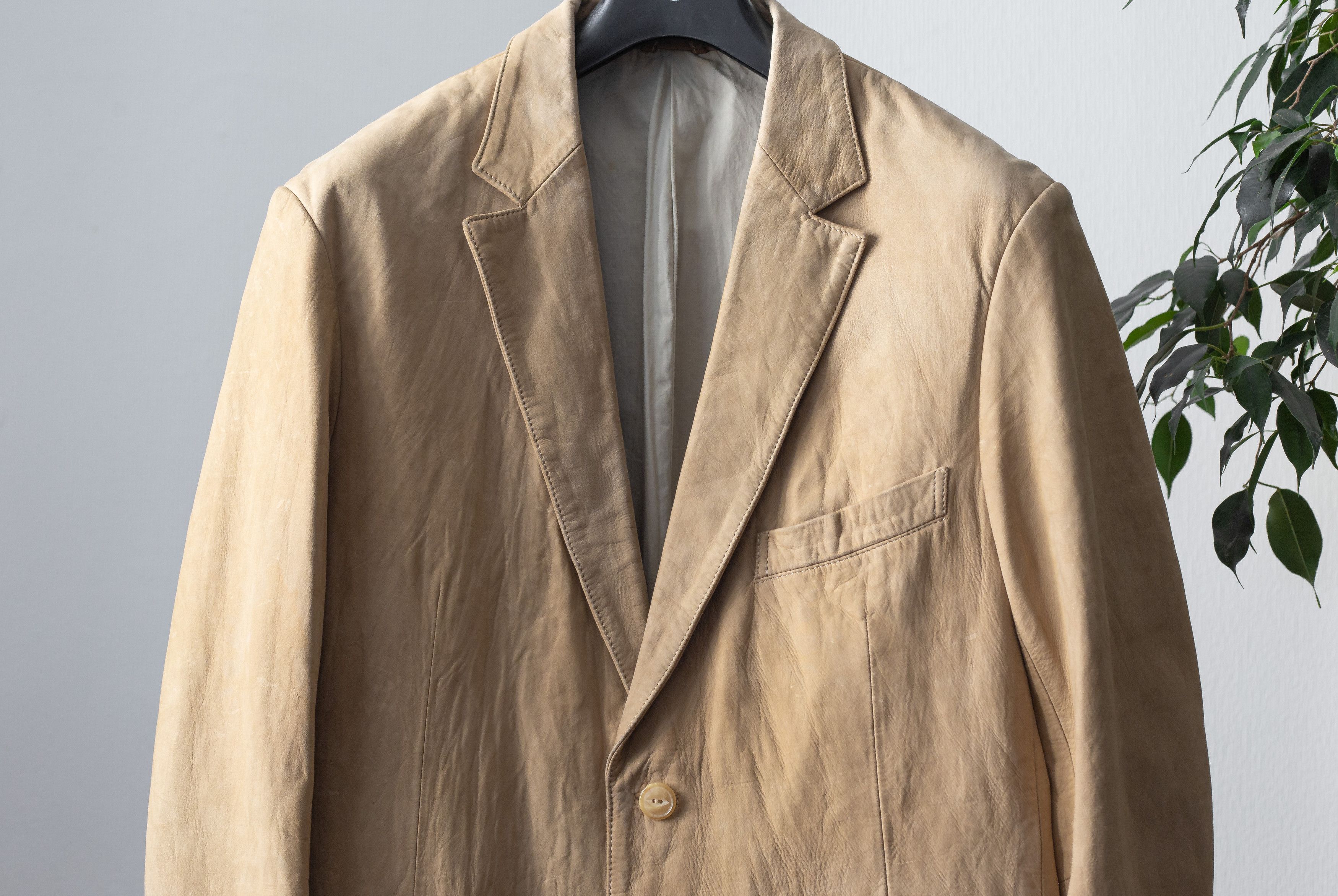 Kazuyuki Kumagai Attachment leather blazer Size US M / EU 48-50 / 2 - 2 Thumbnail