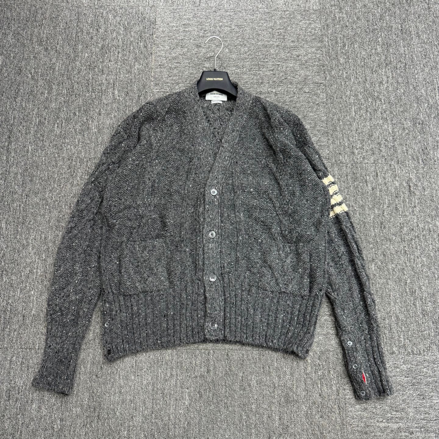 Thom Browne Thom Browne wool mohair blend knit cardy 5 98 new Size US XXL / EU 58 / 5 - 1 Thumbnail