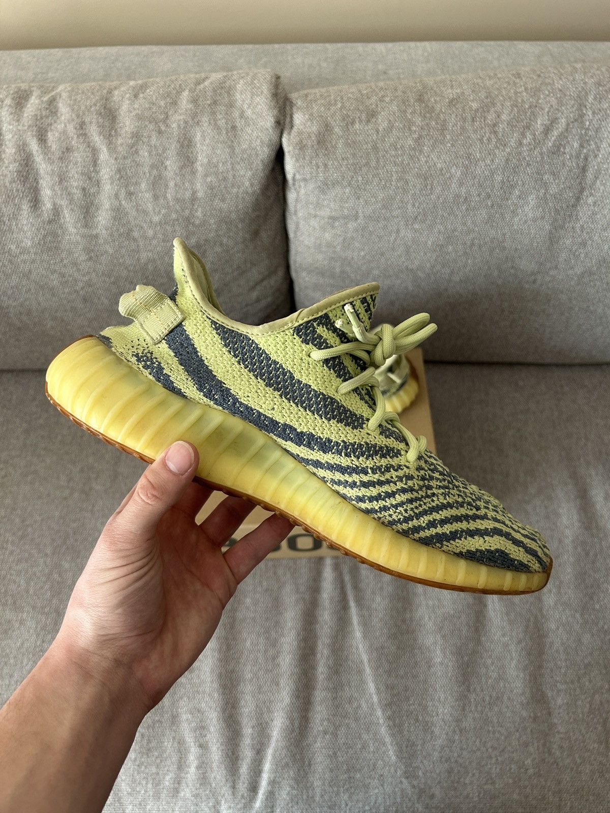 Adidas Adidas Yeezy Boost 350 Frozen Yellow Size US 9.5 / EU 42-43 - 3 Thumbnail