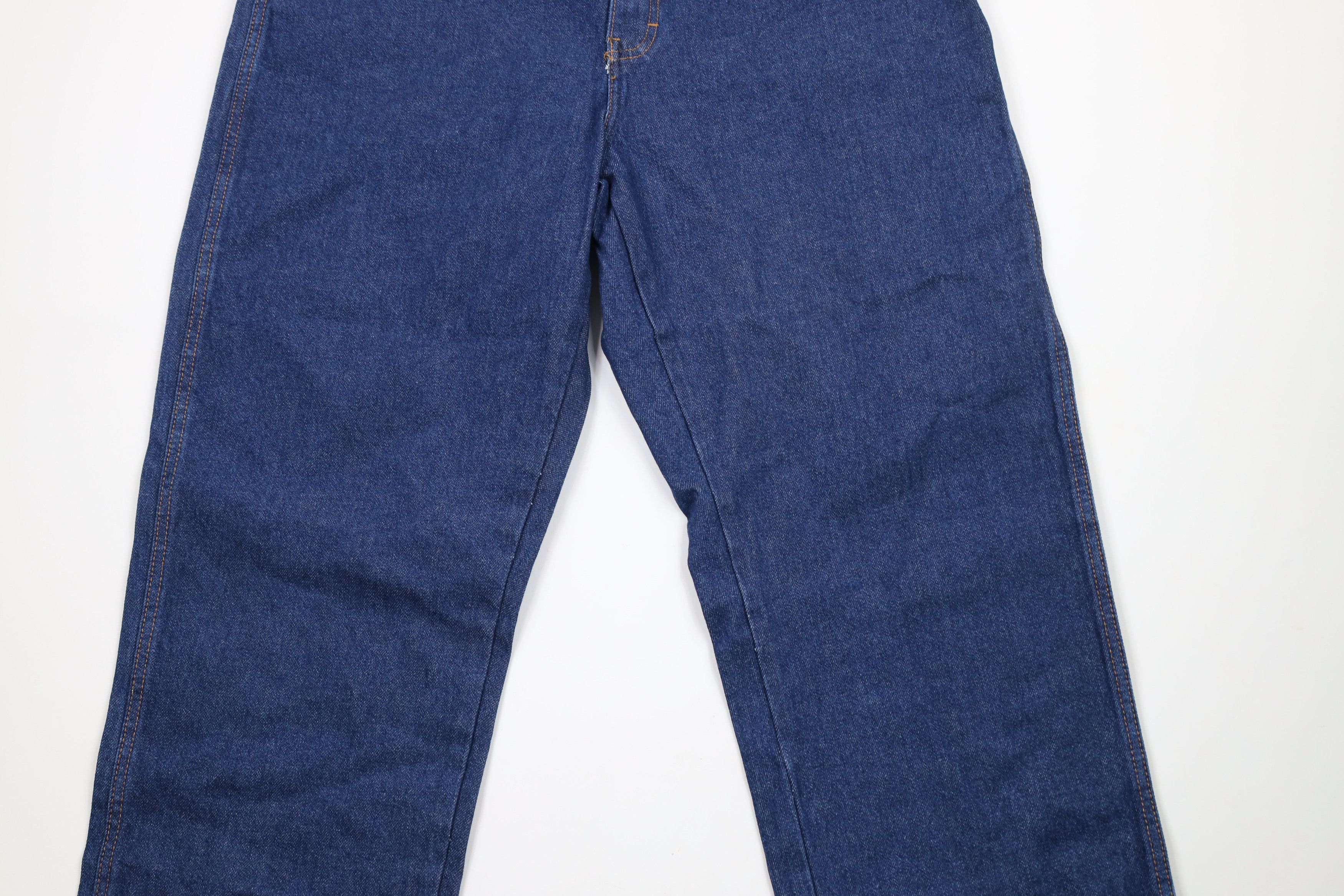 Dickies × Vintage Deadstock Y2K Dickies Out Wide Leg Denim Jeans Blue Cotton Size US 38 / EU 54 - 3 Thumbnail