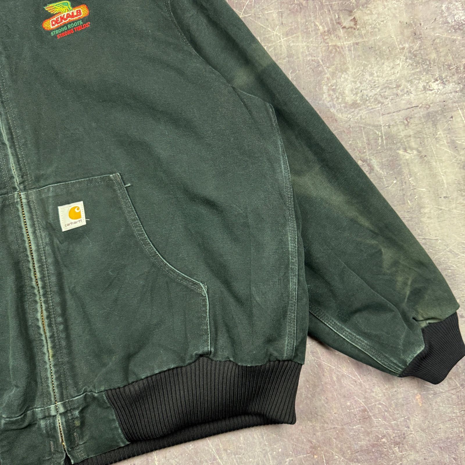 Carhartt × Vintage 90s Black Carhartt Dekalb Embroidered Hooded Jacket XL 2379 Size US XL / EU 56 / 4 - 5 Thumbnail