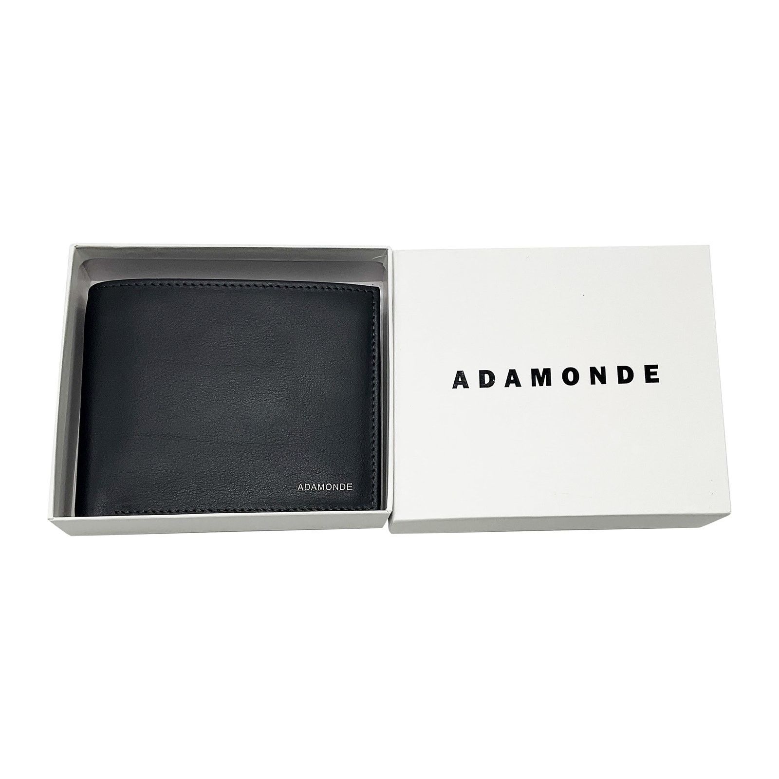 Handmade Men's minimalist Dark Gray leather wallet | Slim wallet Size ONE SIZE - 6 Thumbnail