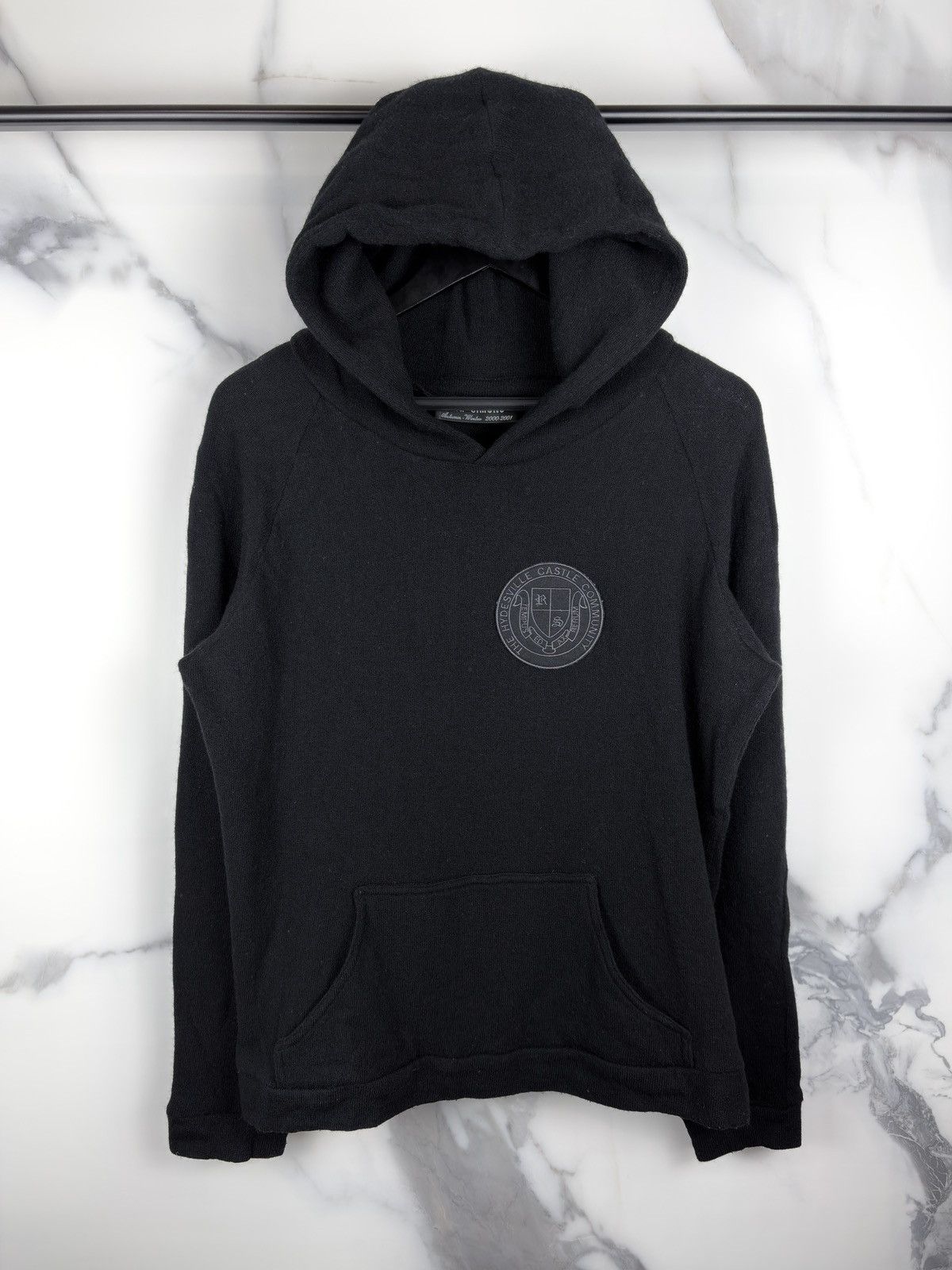 Raf Simons AW00 Raf Simons Confusion Hydesville Castle Wool Knit Hoodie Size US M / EU 48-50 / 2 - 1 Thumbnail