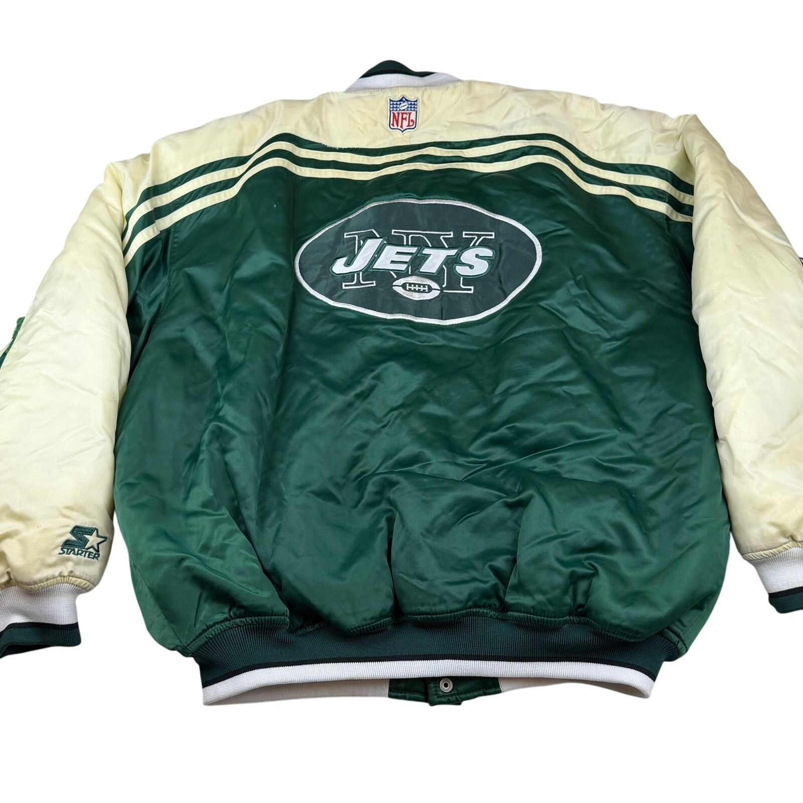 Starter Vintage Starter NFL New York Jets Satin Jacket XL Size US XL / EU 56 / 4 - 2 Thumbnail