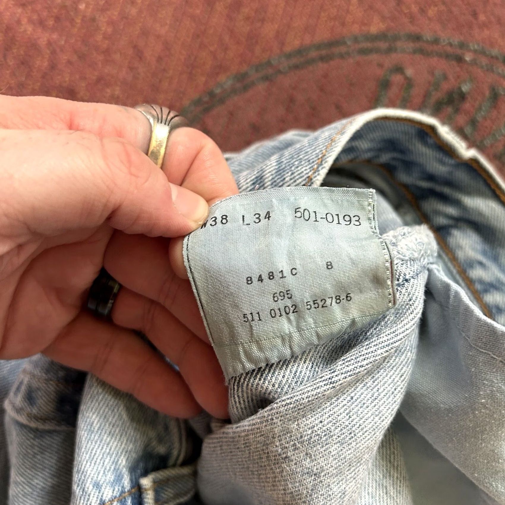 Levi's VINTAGE Levi’s 501 Jeans Light Wash Button Fly 38X34 Mens Straight Blue 2000s Y2K Size US 38 / EU 54 - 4 Thumbnail
