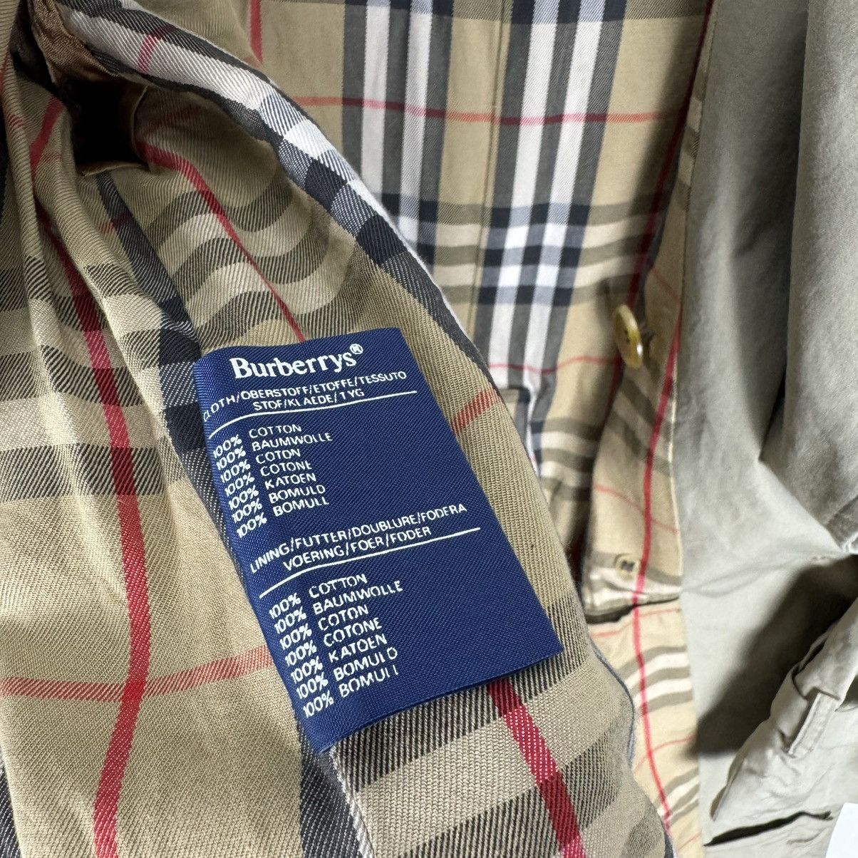 Burberry × Burberry Prorsum × Vintage ☀️BURBERRYS ENGLAND NOVA CHECKED TRENCH COAT JACKET Size US M / EU 48-50 / 2 - 11 Thumbnail