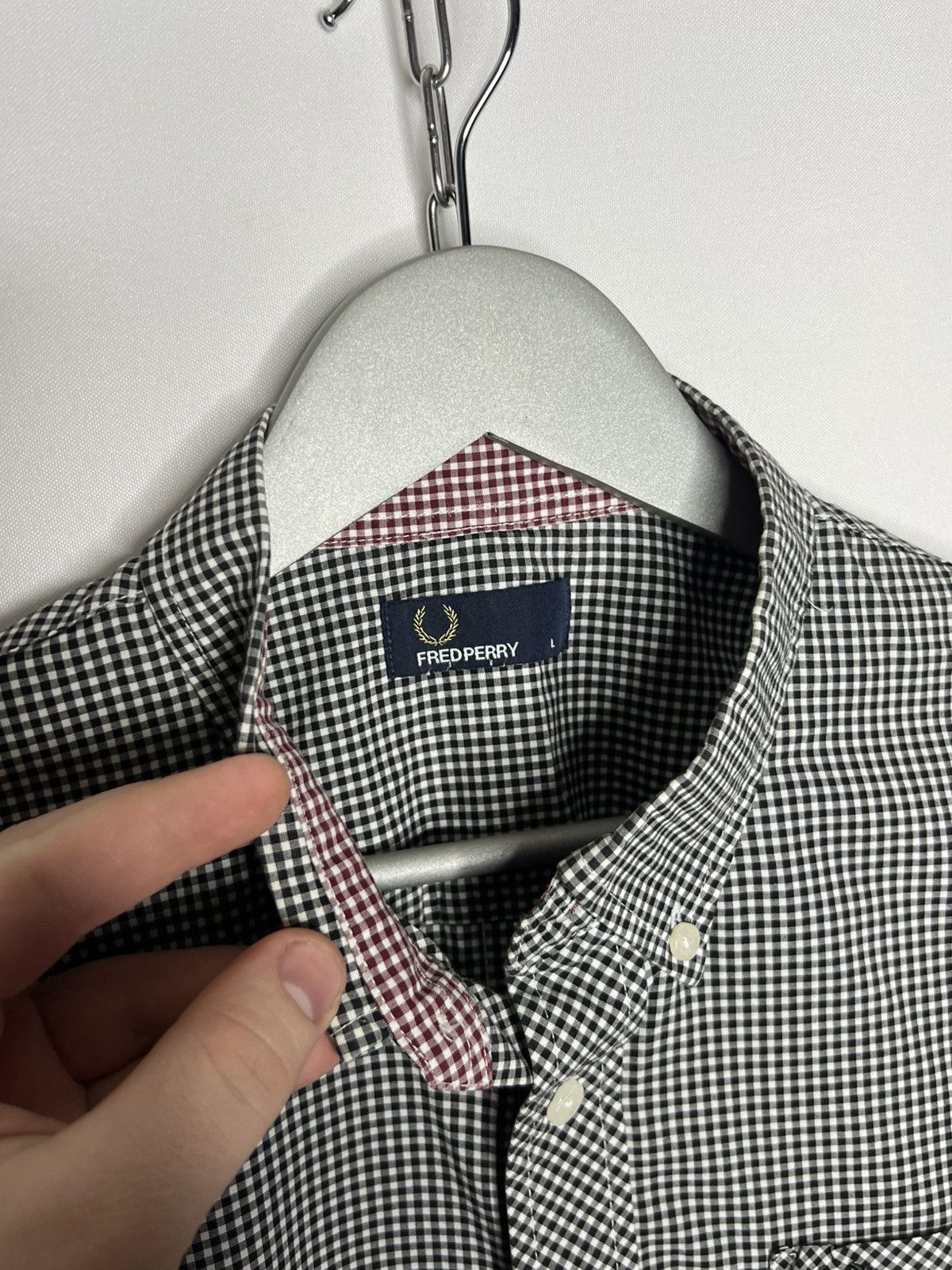 Fred Perry Fred Perry Plaid Shirt Long Sleeve Tee Based Size US L / EU 52-54 / 3 - 10 Thumbnail