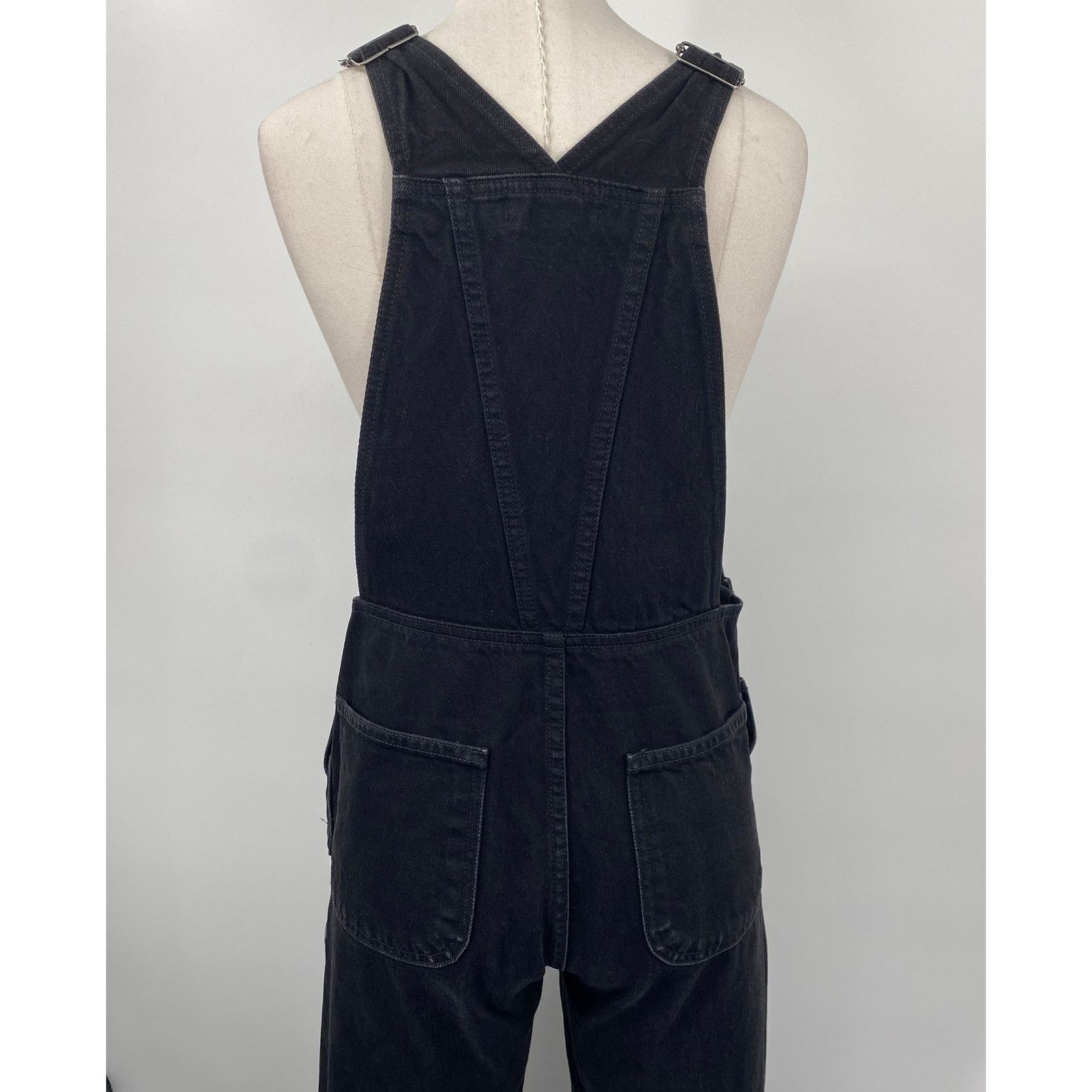American Apparel Vintage Y2k American Apparel Overall Black Cotton Denim XS Size 26" / US 2 / IT 38 - 7 Thumbnail