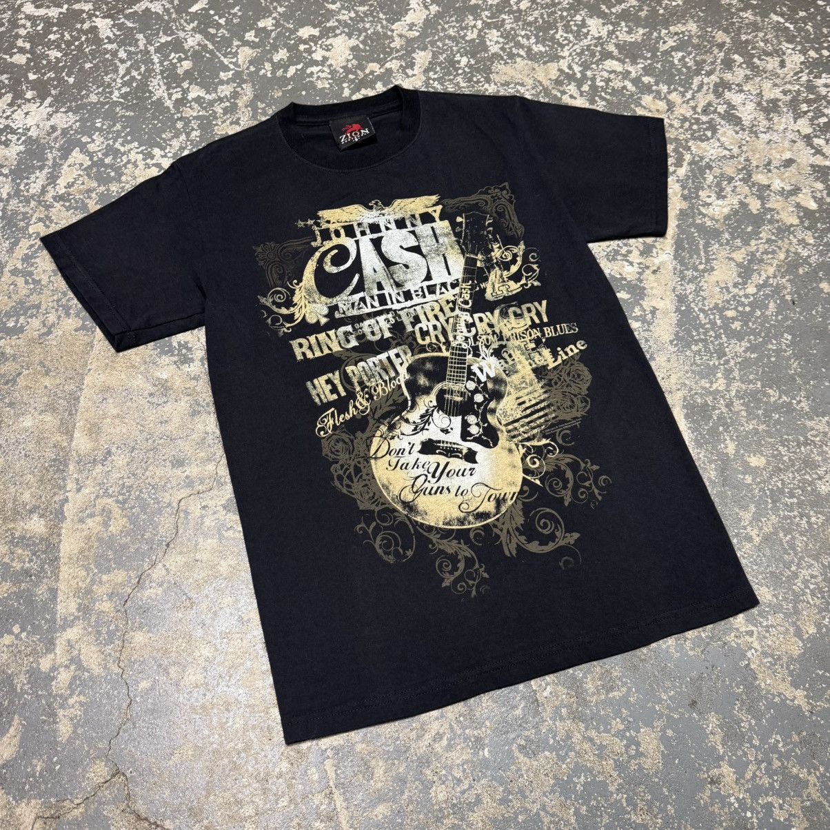 Band Tees Vintage Johnny Cash Black And Gold Zion Tshirt Size US S / EU 44-46 / 1 - 3 Thumbnail
