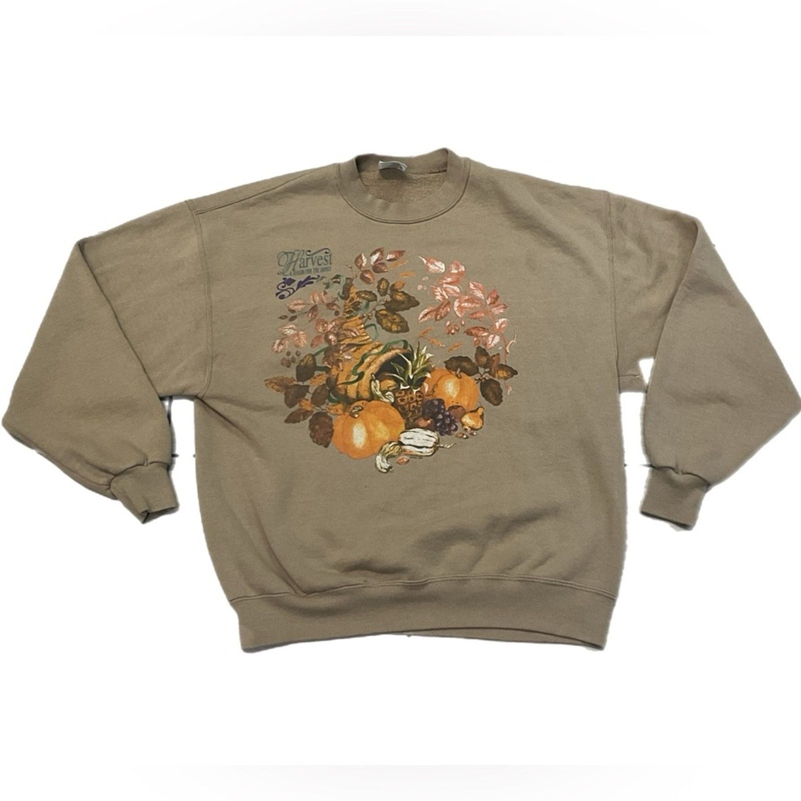 Jerzees Vintage 90’s Jerzees Harvest Sweatshirt Size US L / EU 52-54 / 3 - 1 Thumbnail