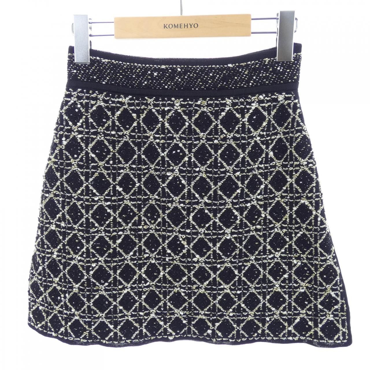 Dior Dior Christian Dior Dior Or Cannage Skirt Textile Skirts 514J03A9521 DUTY FREE for USA Size ONE SIZE - 1 Thumbnail