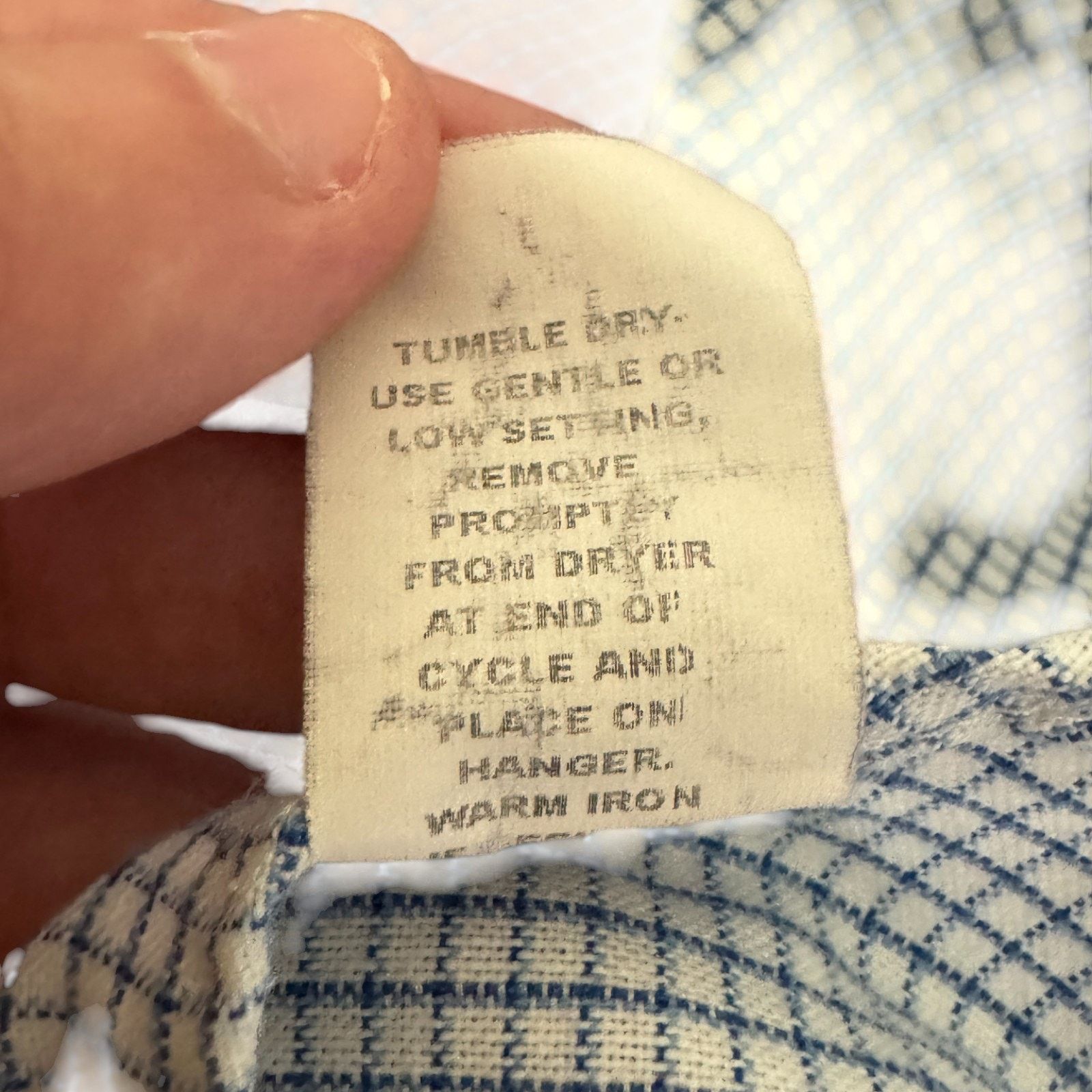 Other Claybrooke Wrinkle Free Button Up Shirt 16 34/35 Blue Check Size US L / EU 52-54 / 3 - 14 Thumbnail
