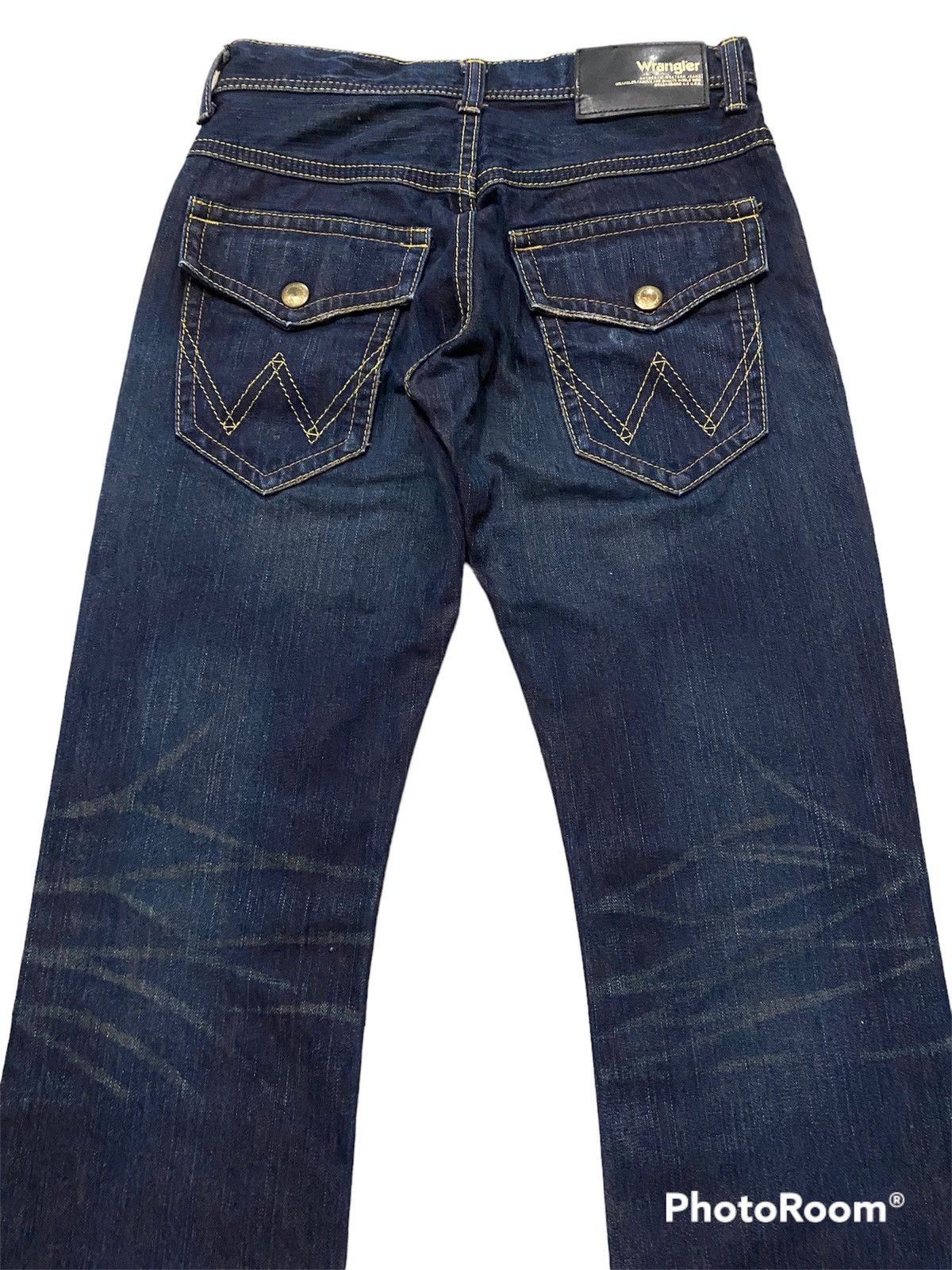If Six Was Nine × Tornado Mart × Wrangler Flare Jeans Wrangler Gold Thread Western Denim Flared Size US 29 - 2 Thumbnail