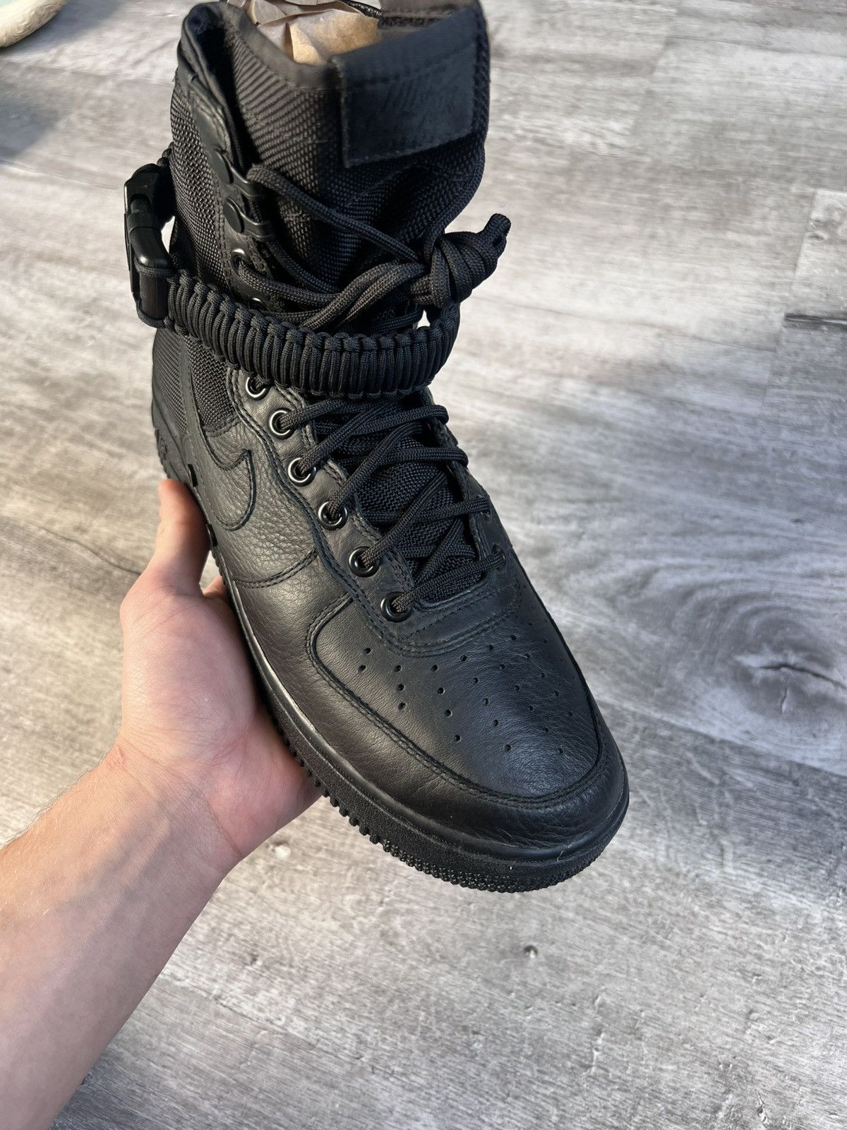 Nike Nike SF Air Force 1 High Triple Black shoe’s Size US 8 / EU 41 - 3 Thumbnail