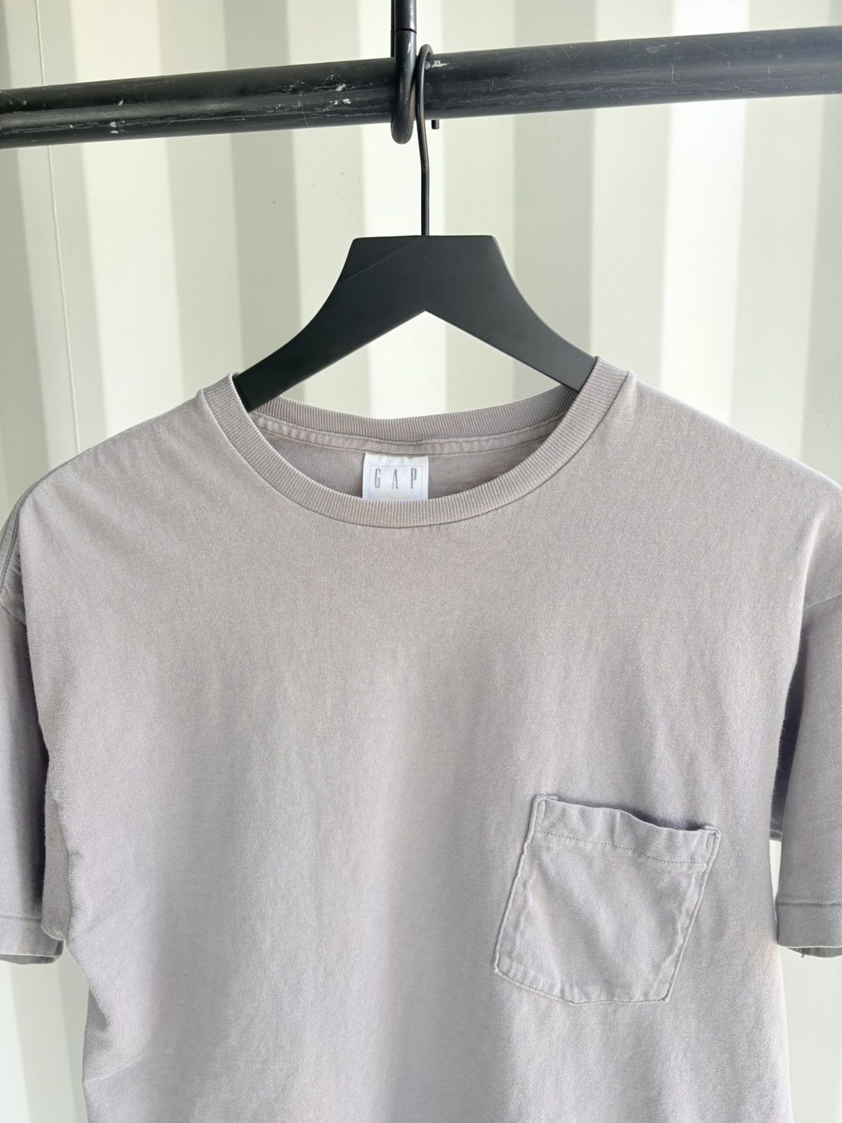 Vintage Thrashed Boxy Fit Pocket Faded Distressed Shirt GRUNGE Size US S / EU 44-46 / 1 - 3 Thumbnail