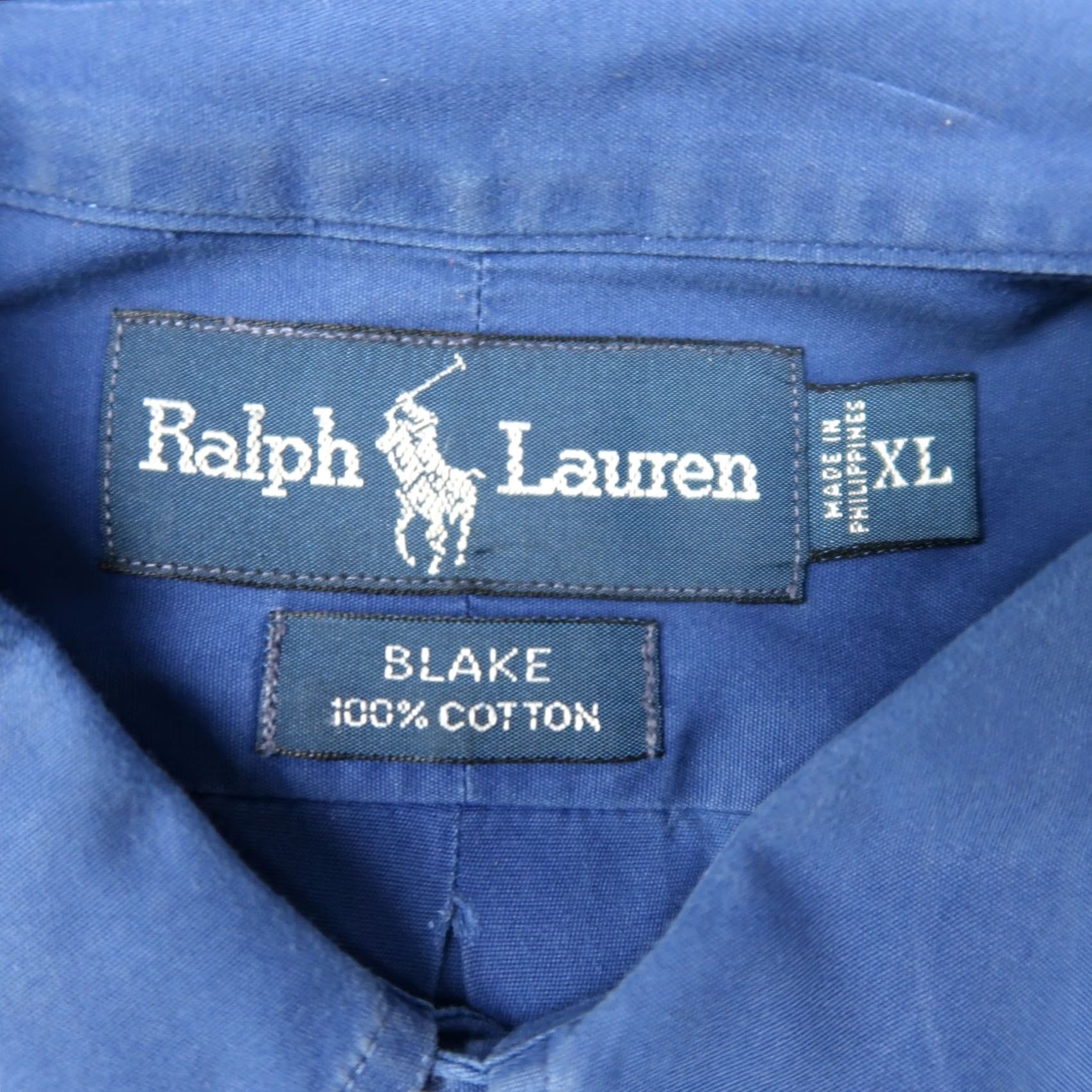 Polo Ralph Lauren VINTAGE Polo Ralph Lauren Blake Shirt Mens XL Blue Button-Down Logo Shirt Size US XL / EU 56 / 4 - 7 Thumbnail