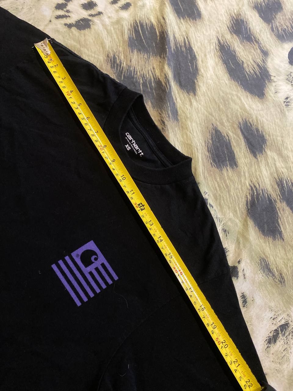 Carhartt Vintage black big prit T-Shirt Carhartt logo crazy Y2K Size US XS / EU 42 / 0 - 11 Thumbnail
