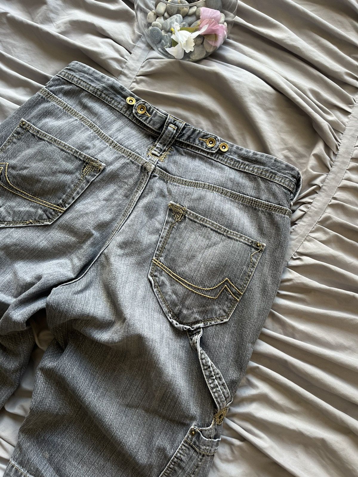 Vintage Carpenter Workers Denim Jeans Shorts Japanese Brand